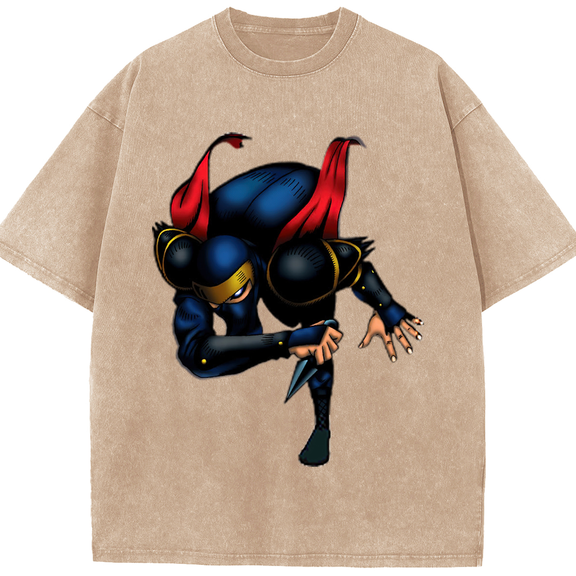 （画像用） 遊☆戯☆王 Yu-Gi-Oh! 綿100% ヴィンテージ風 半袖Tシャツ（フロントプリント）