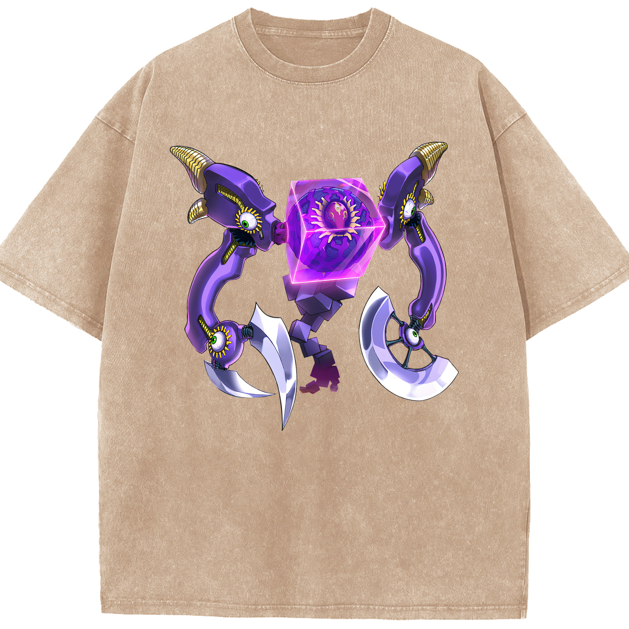 （画像用） 遊☆戯☆王 Yu-Gi-Oh! 綿100% ヴィンテージ風 半袖Tシャツ（フロントプリント）