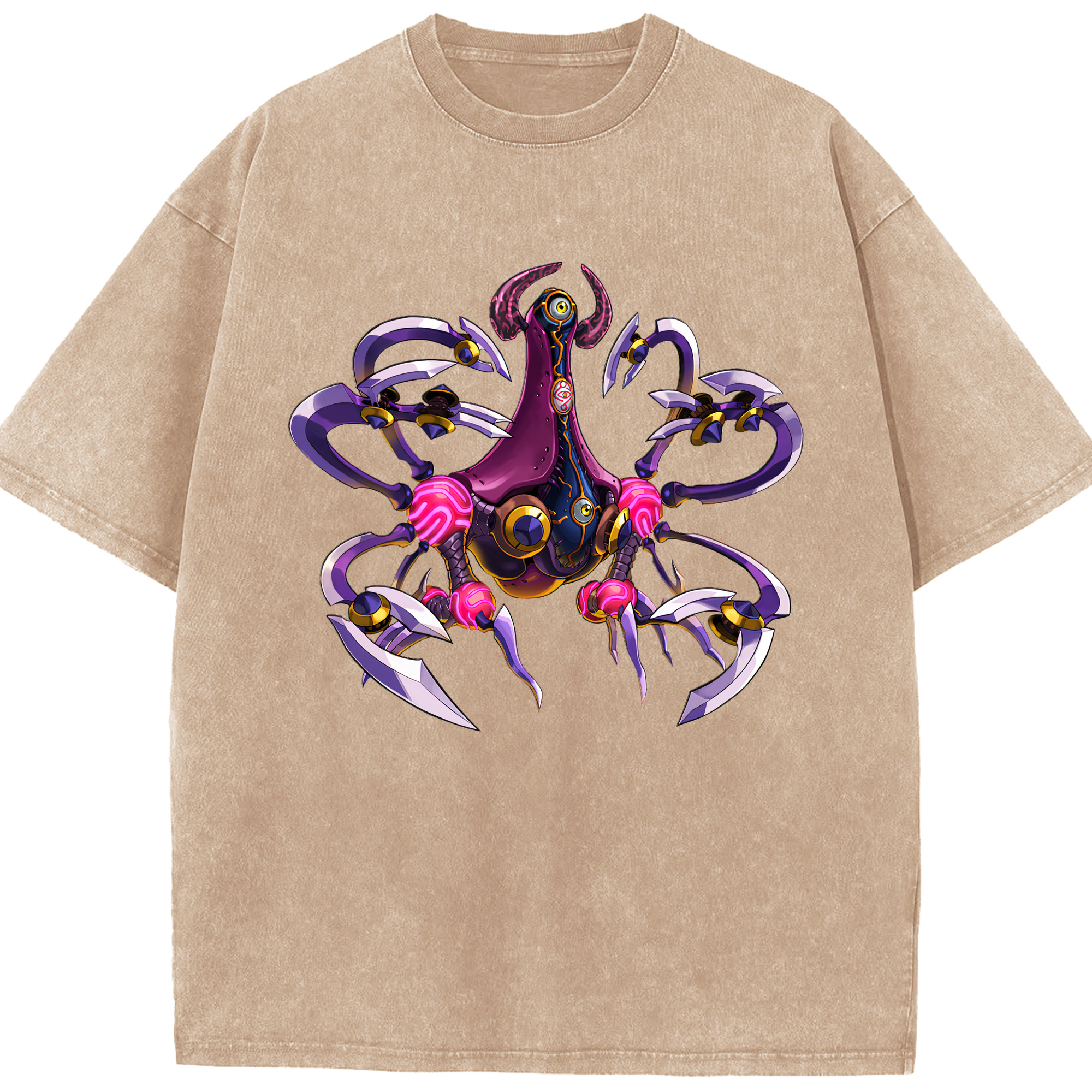 （画像用） 遊☆戯☆王 Yu-Gi-Oh! 綿100% ヴィンテージ風 半袖Tシャツ（フロントプリント）