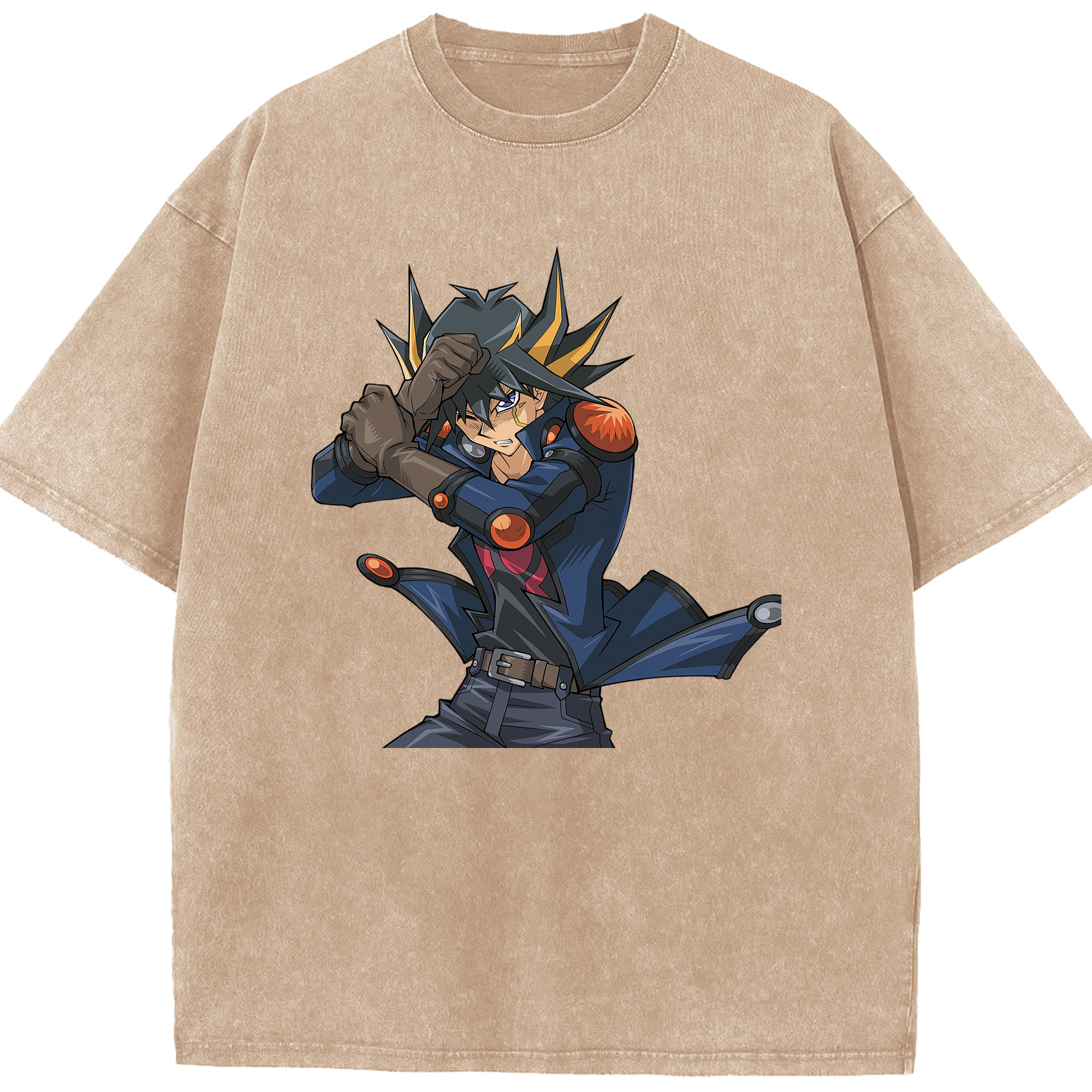 （画像用） 遊☆戯☆王 Yu-Gi-Oh! 綿100% ヴィンテージ風 半袖Tシャツ（フロントプリント）