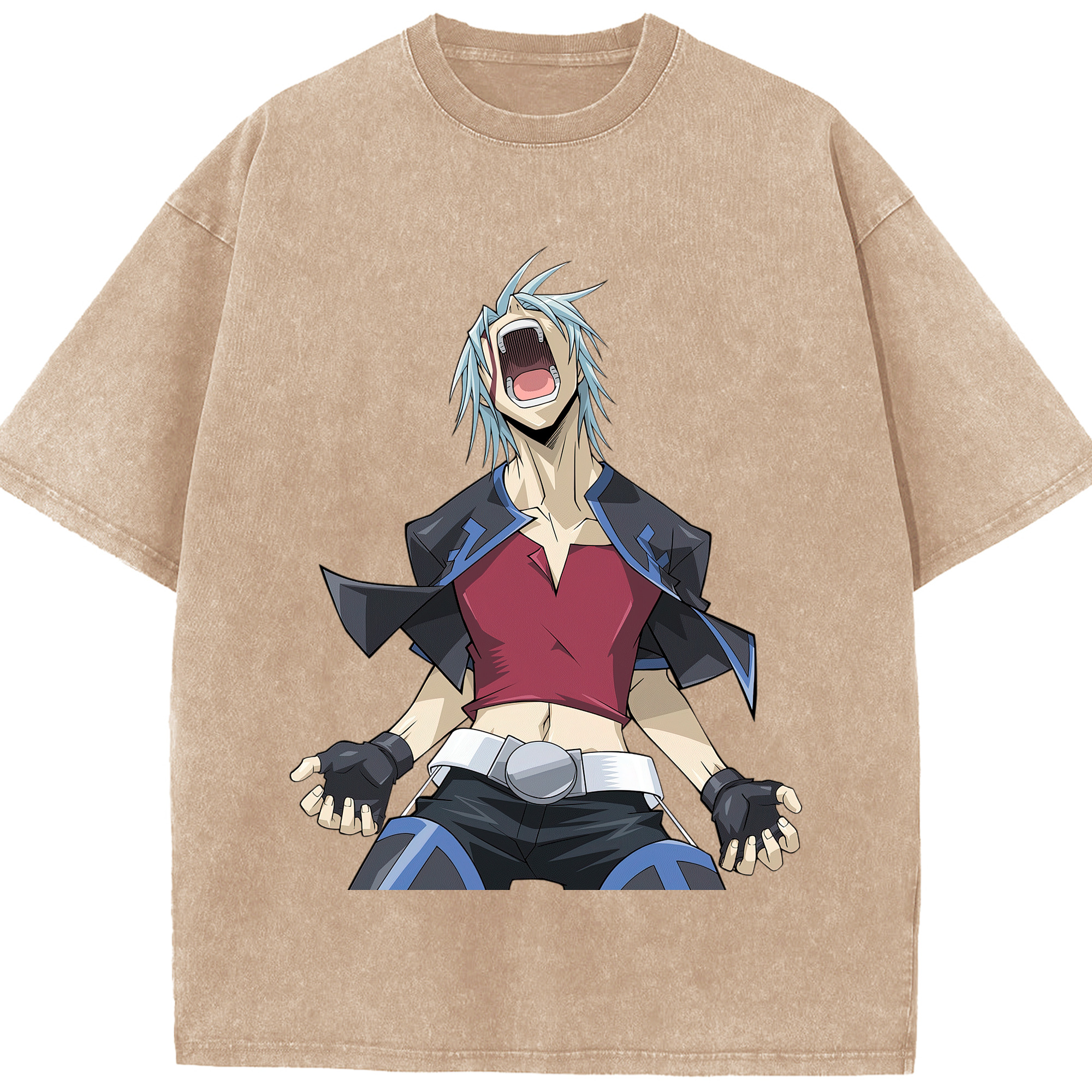 （画像用） 遊☆戯☆王 Yu-Gi-Oh! 綿100% ヴィンテージ風 半袖Tシャツ（フロントプリント）
