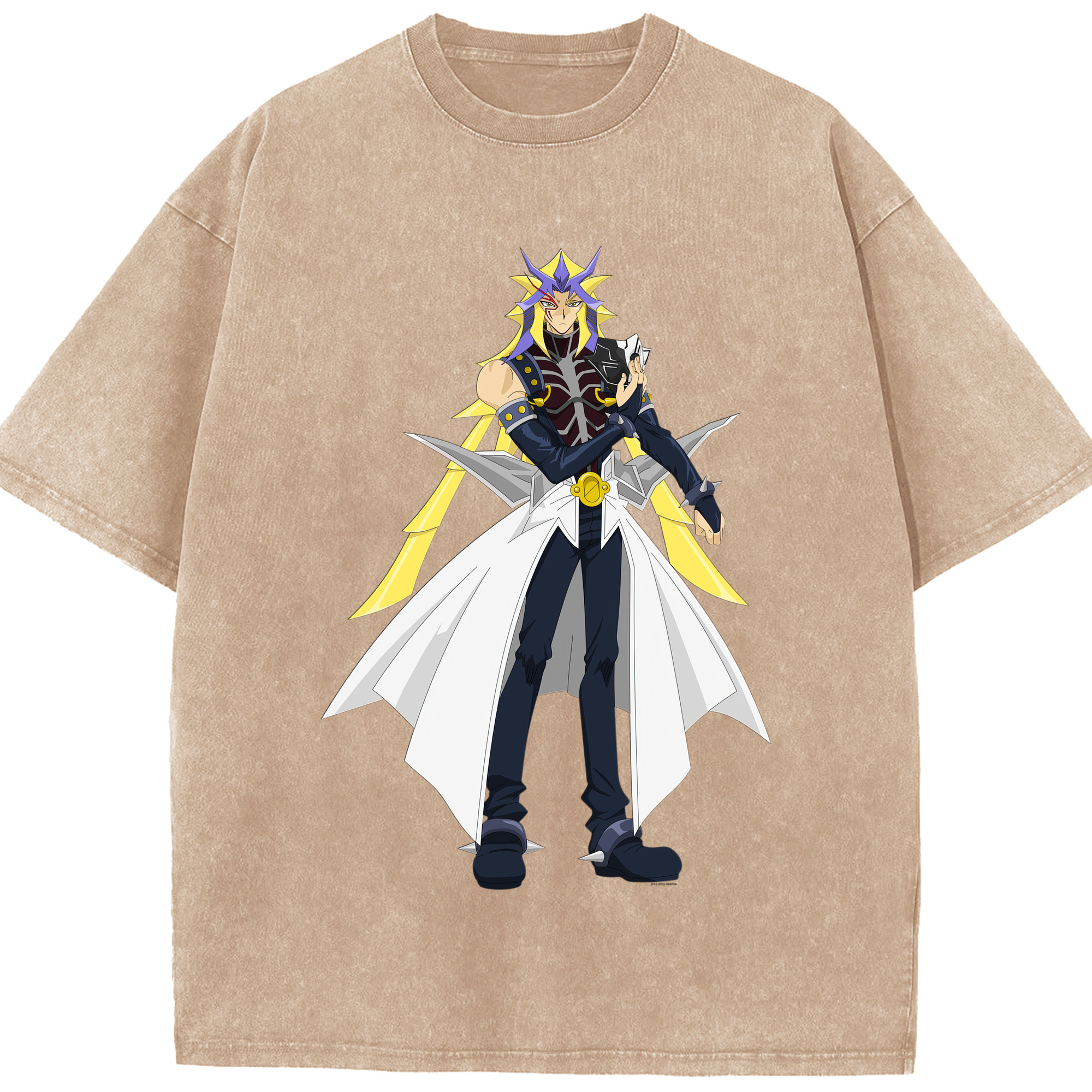 （画像用） 遊☆戯☆王 Yu-Gi-Oh! 綿100% ヴィンテージ風 半袖Tシャツ（フロントプリント）