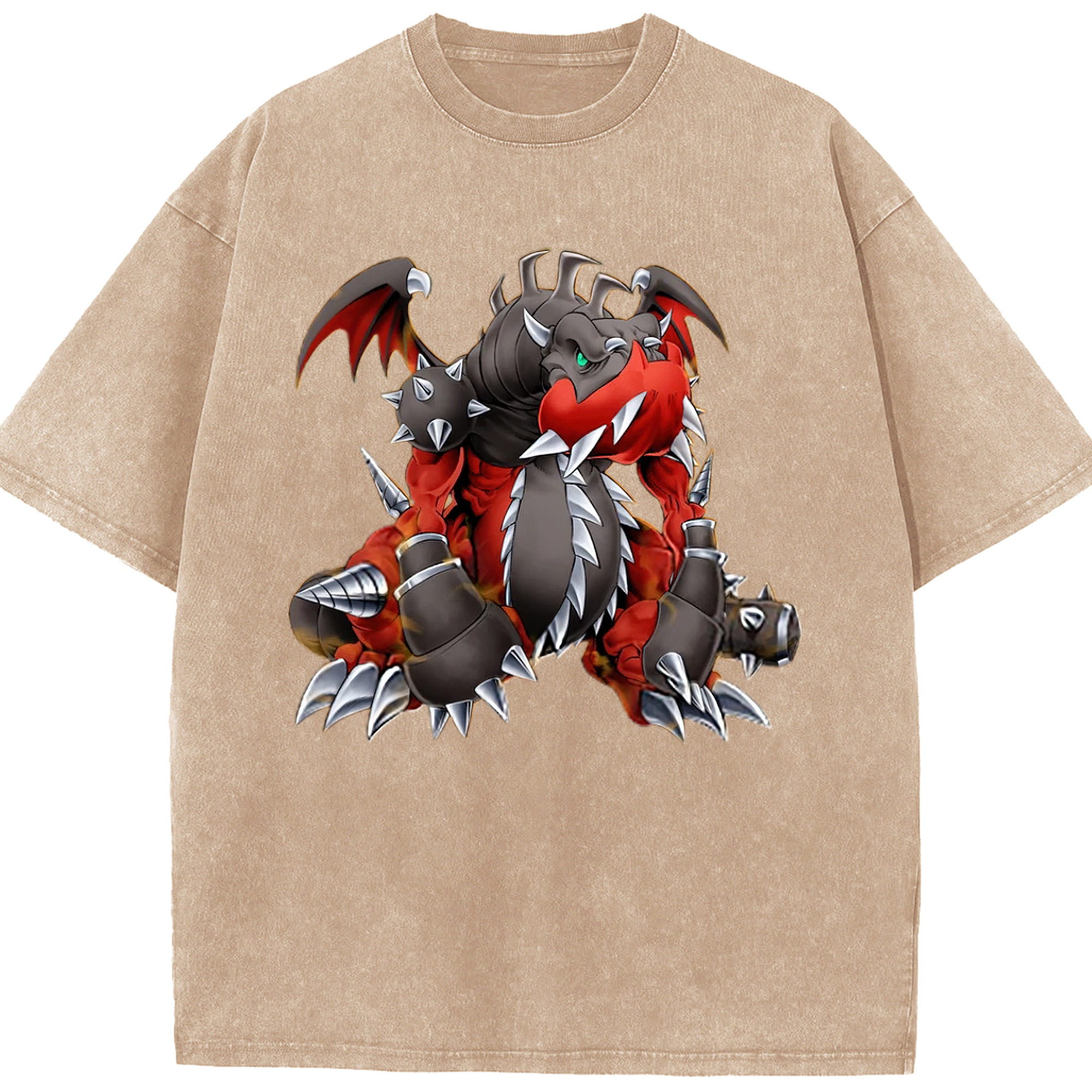（画像用） 遊☆戯☆王 Yu-Gi-Oh! 綿100% ヴィンテージ風 半袖Tシャツ（フロントプリント）
