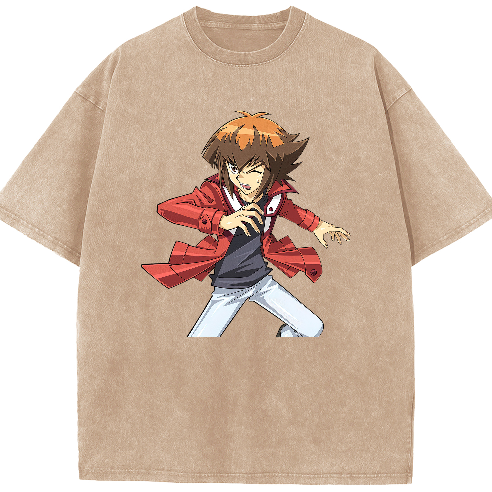 （画像用） 遊☆戯☆王 Yu-Gi-Oh! 綿100% ヴィンテージ風 半袖Tシャツ（フロントプリント）