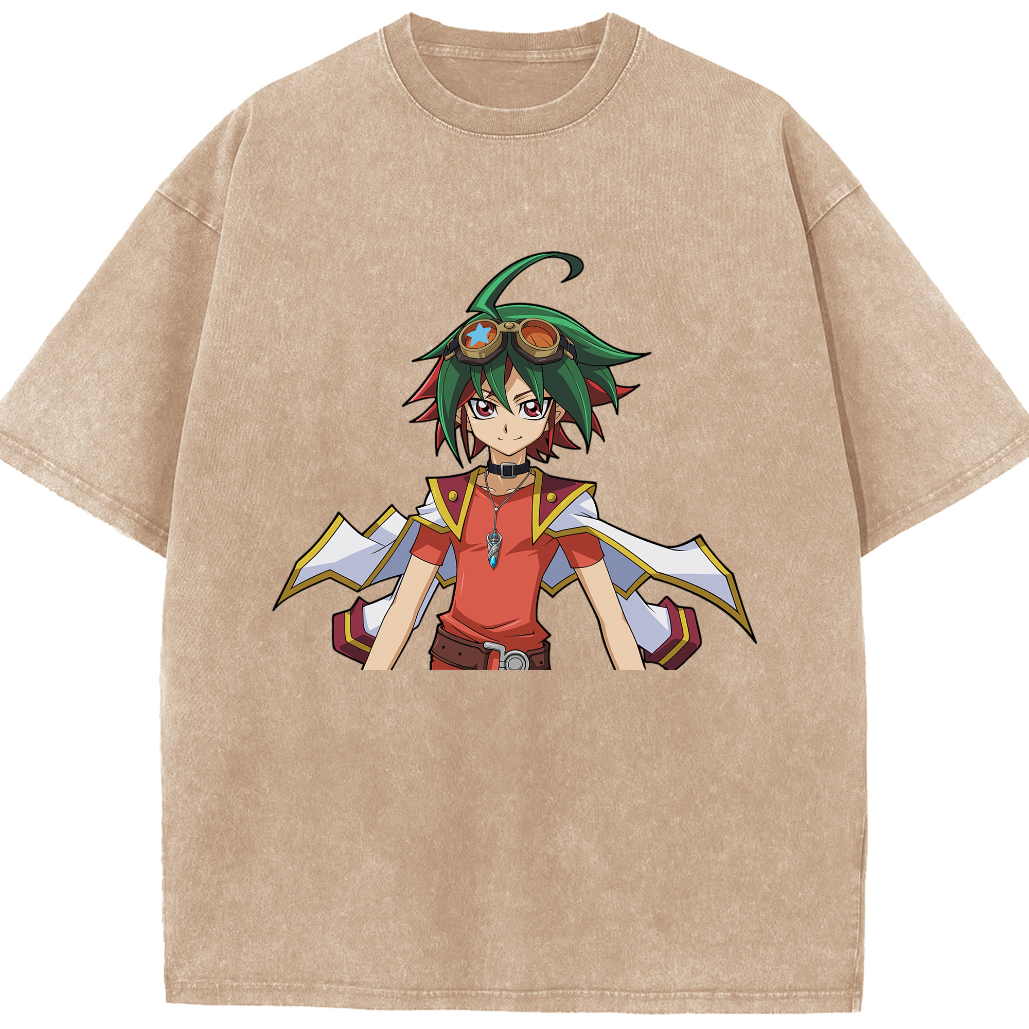 （画像用） 遊☆戯☆王 Yu-Gi-Oh! 綿100% ヴィンテージ風 半袖Tシャツ（フロントプリント）
