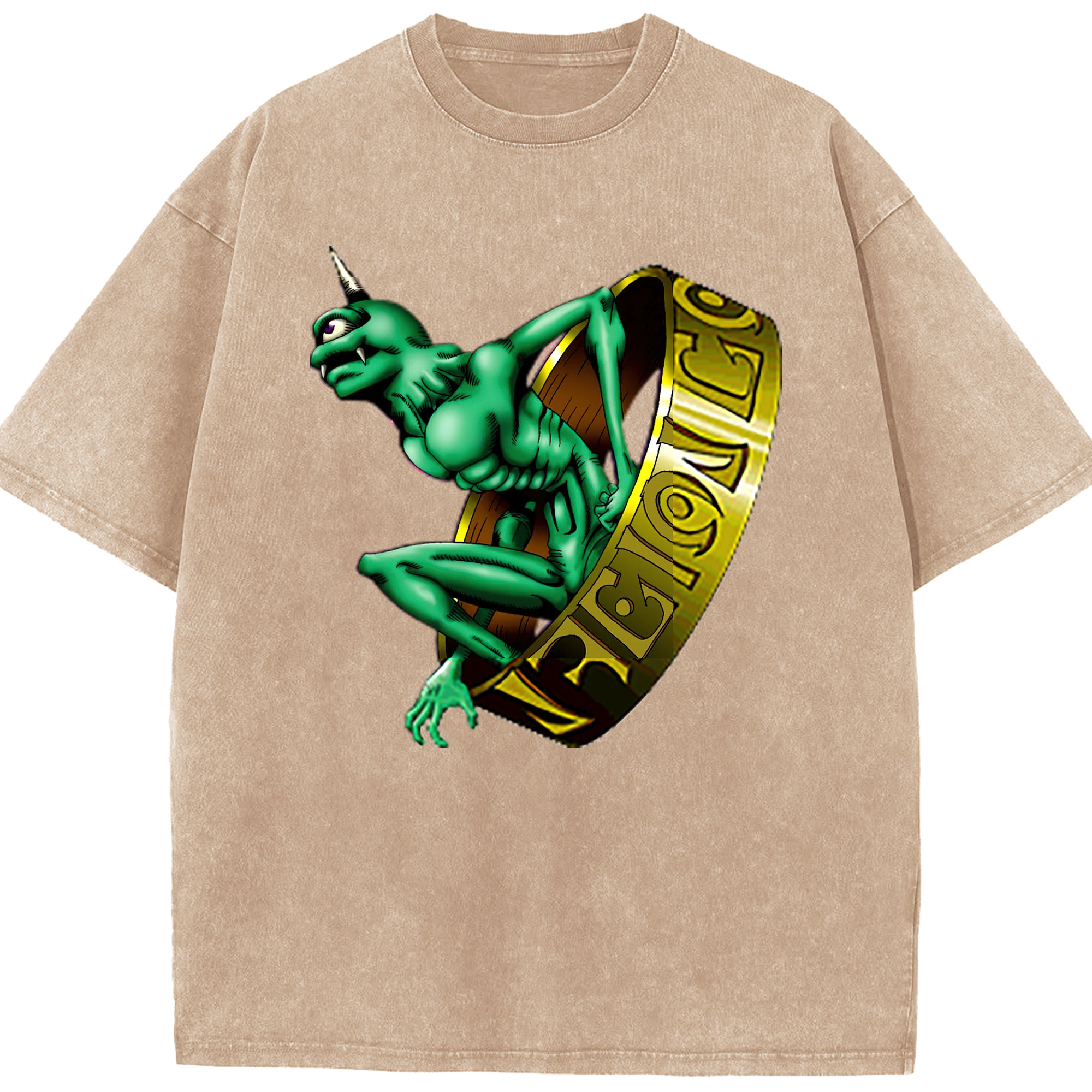 （画像用） 遊☆戯☆王 Yu-Gi-Oh! 綿100% ヴィンテージ風 半袖Tシャツ（フロントプリント）