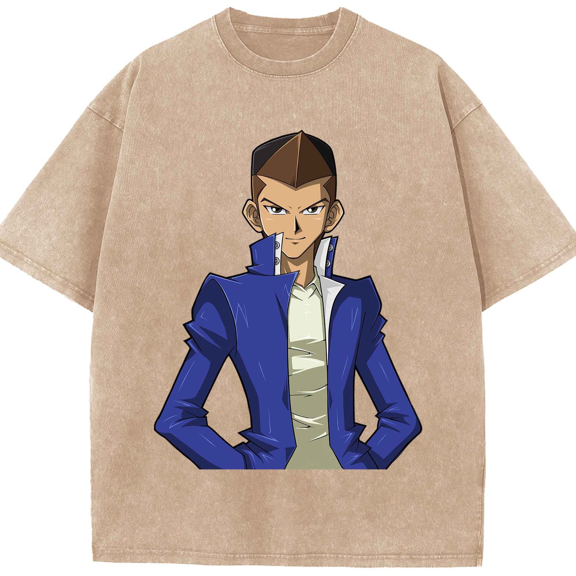（画像用） 遊☆戯☆王 Yu-Gi-Oh! 綿100% ヴィンテージ風 半袖Tシャツ（フロントプリント）