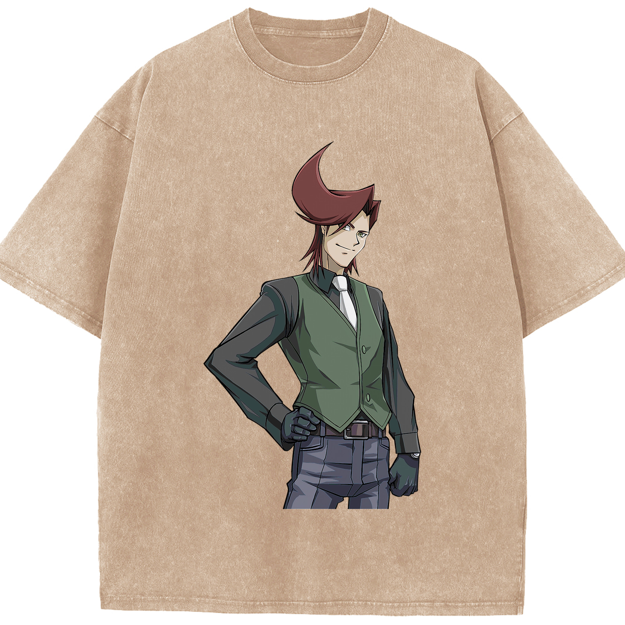 （画像用） 遊☆戯☆王 Yu-Gi-Oh! 綿100% ヴィンテージ風 半袖Tシャツ（フロントプリント）