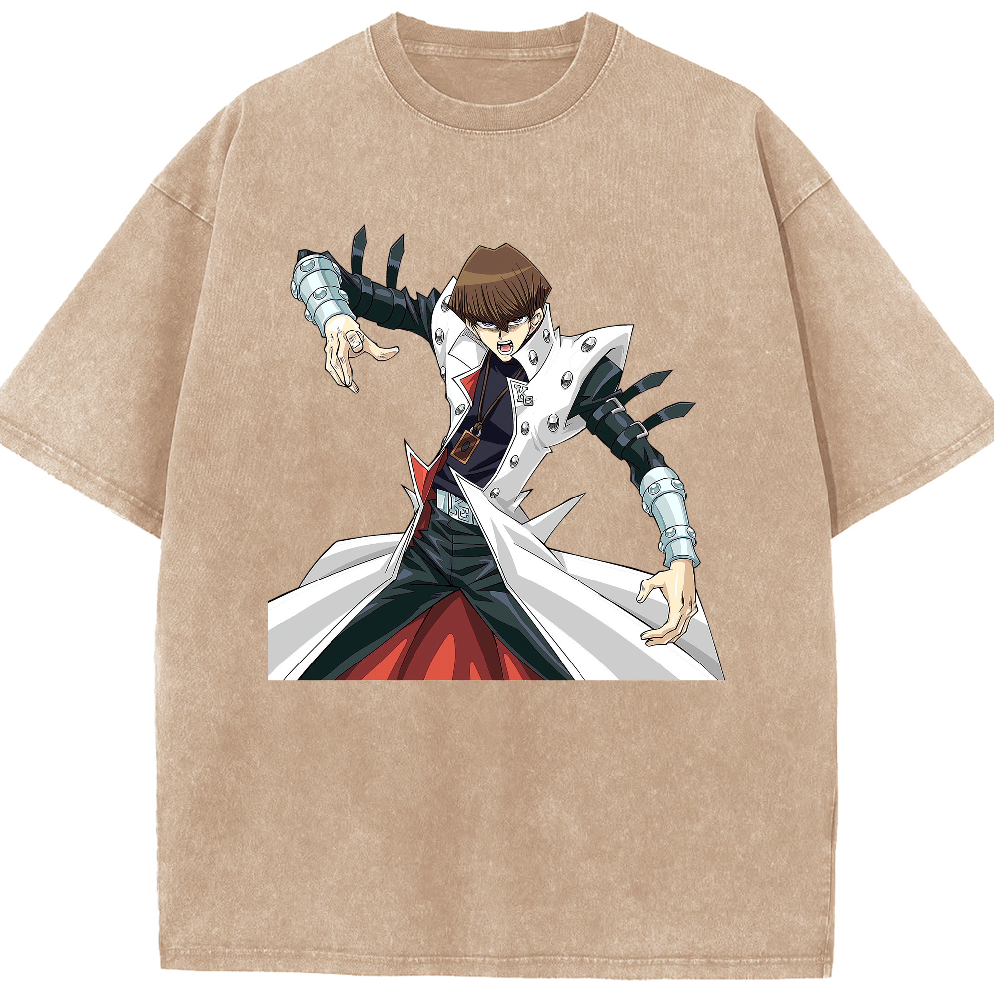 （画像用） 遊☆戯☆王 Yu-Gi-Oh! 綿100% ヴィンテージ風 半袖Tシャツ（フロントプリント）