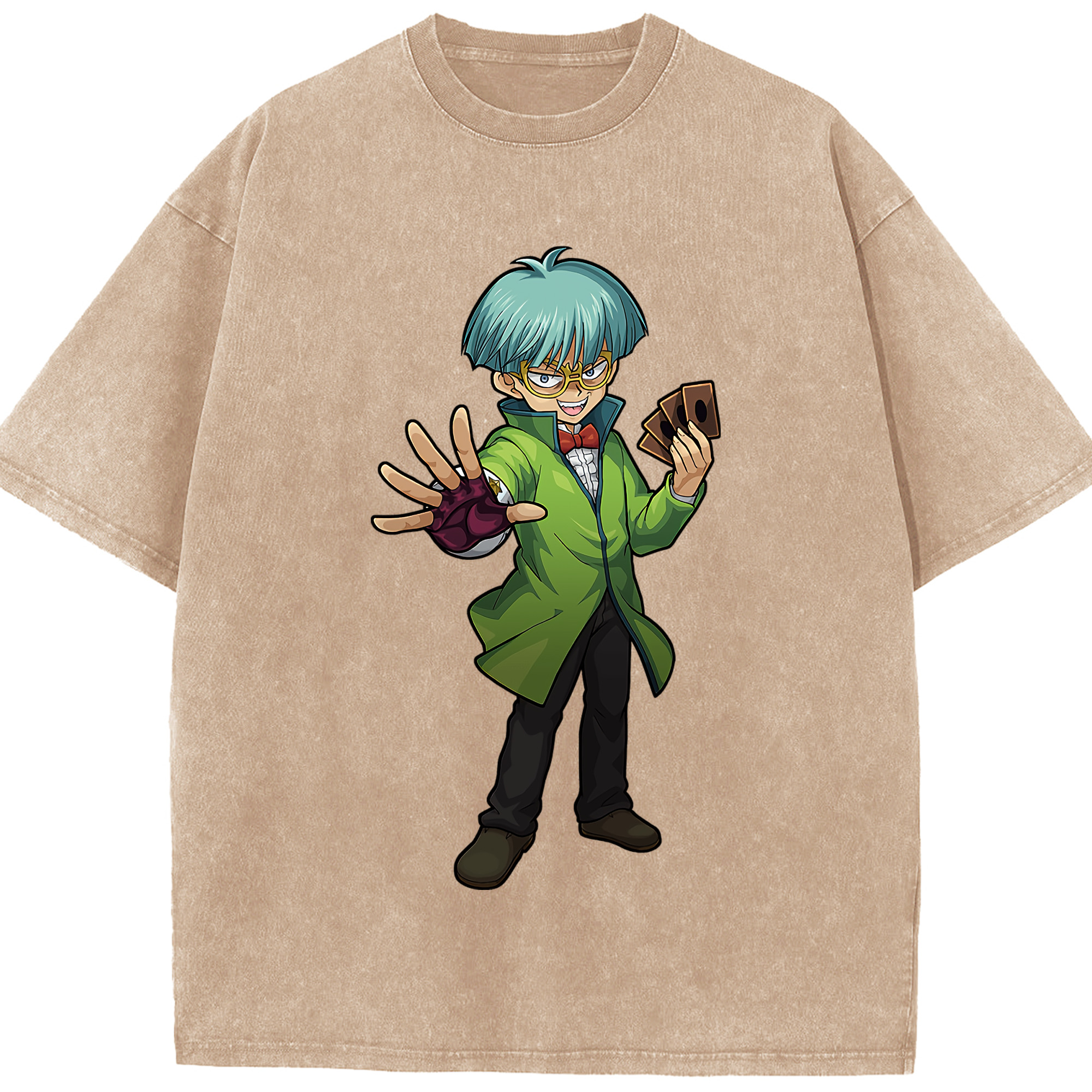 （画像用） 遊☆戯☆王 Yu-Gi-Oh! 綿100% ヴィンテージ風 半袖Tシャツ（フロントプリント）