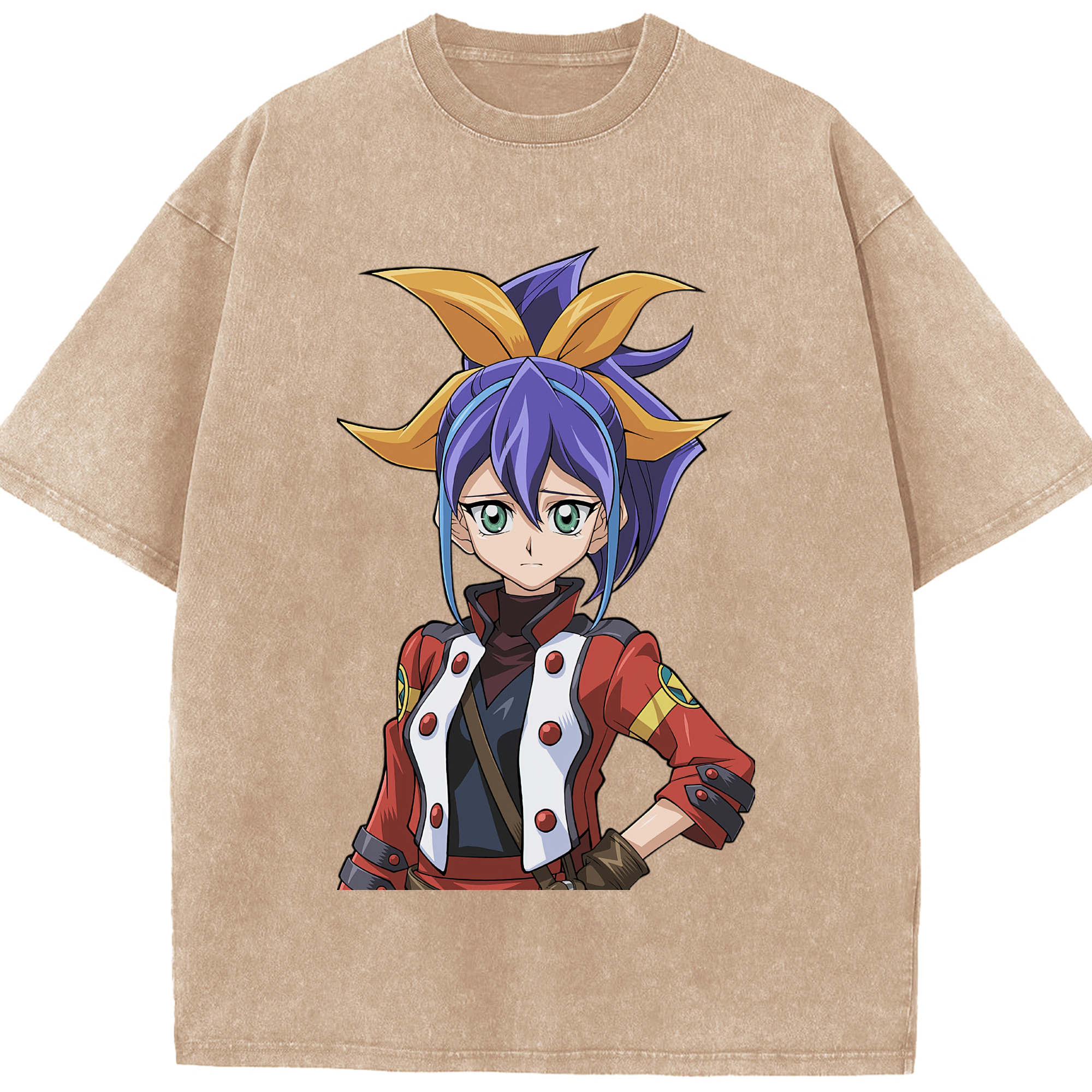 （画像用） 遊☆戯☆王 Yu-Gi-Oh! 綿100% ヴィンテージ風 半袖Tシャツ（フロントプリント）