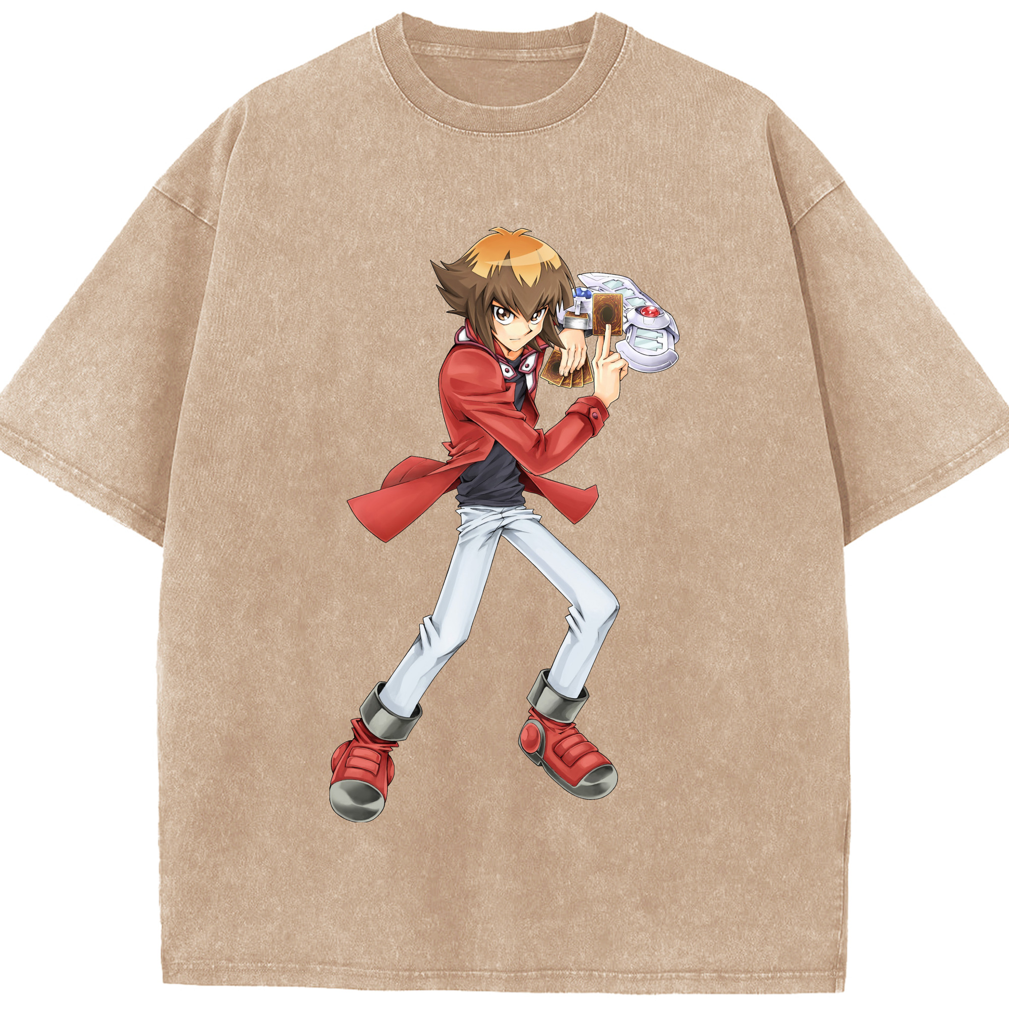 （画像用） 遊☆戯☆王 Yu-Gi-Oh! 綿100% ヴィンテージ風 半袖Tシャツ（フロントプリント）