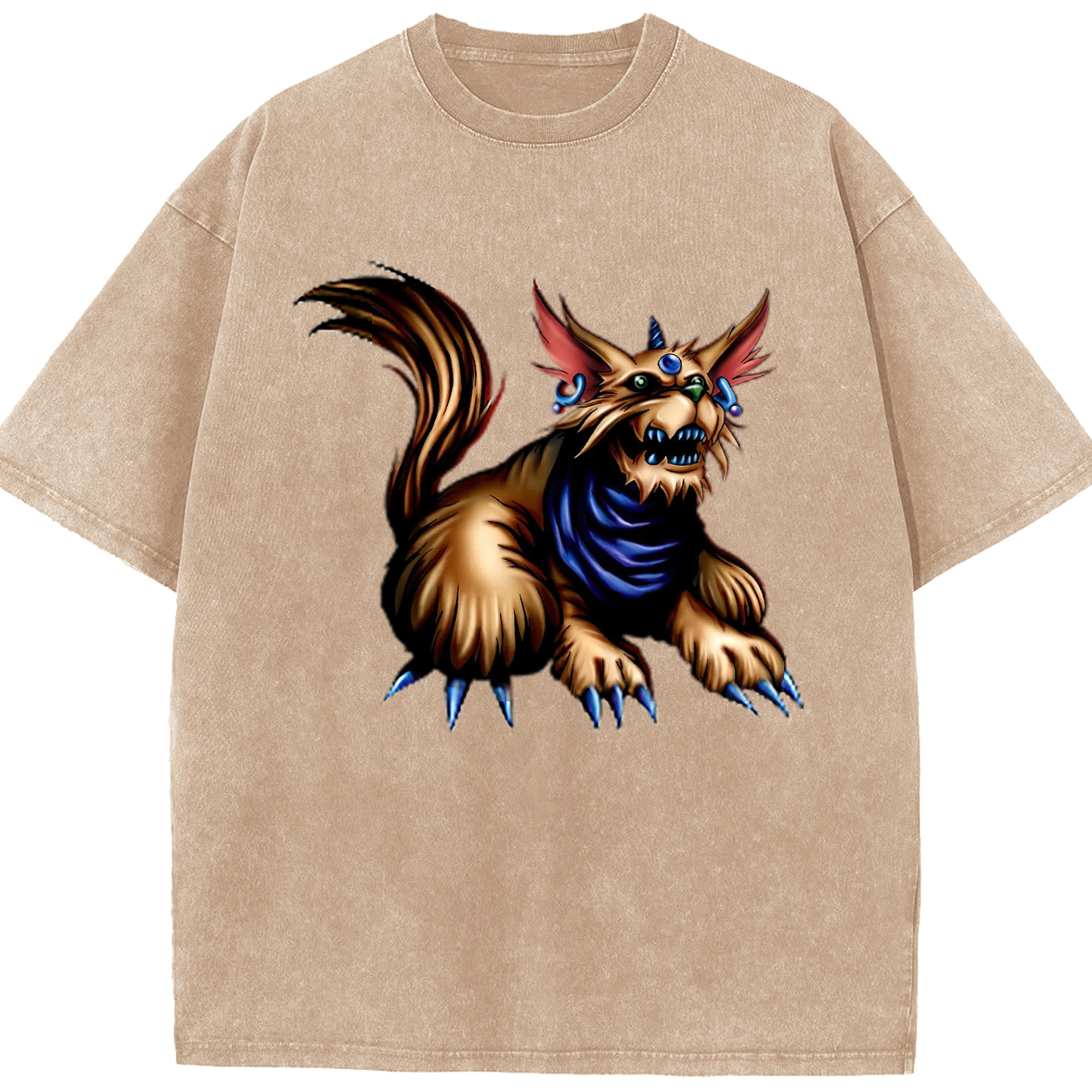 （画像用） 遊☆戯☆王 Yu-Gi-Oh! 綿100% ヴィンテージ風 半袖Tシャツ（フロントプリント）