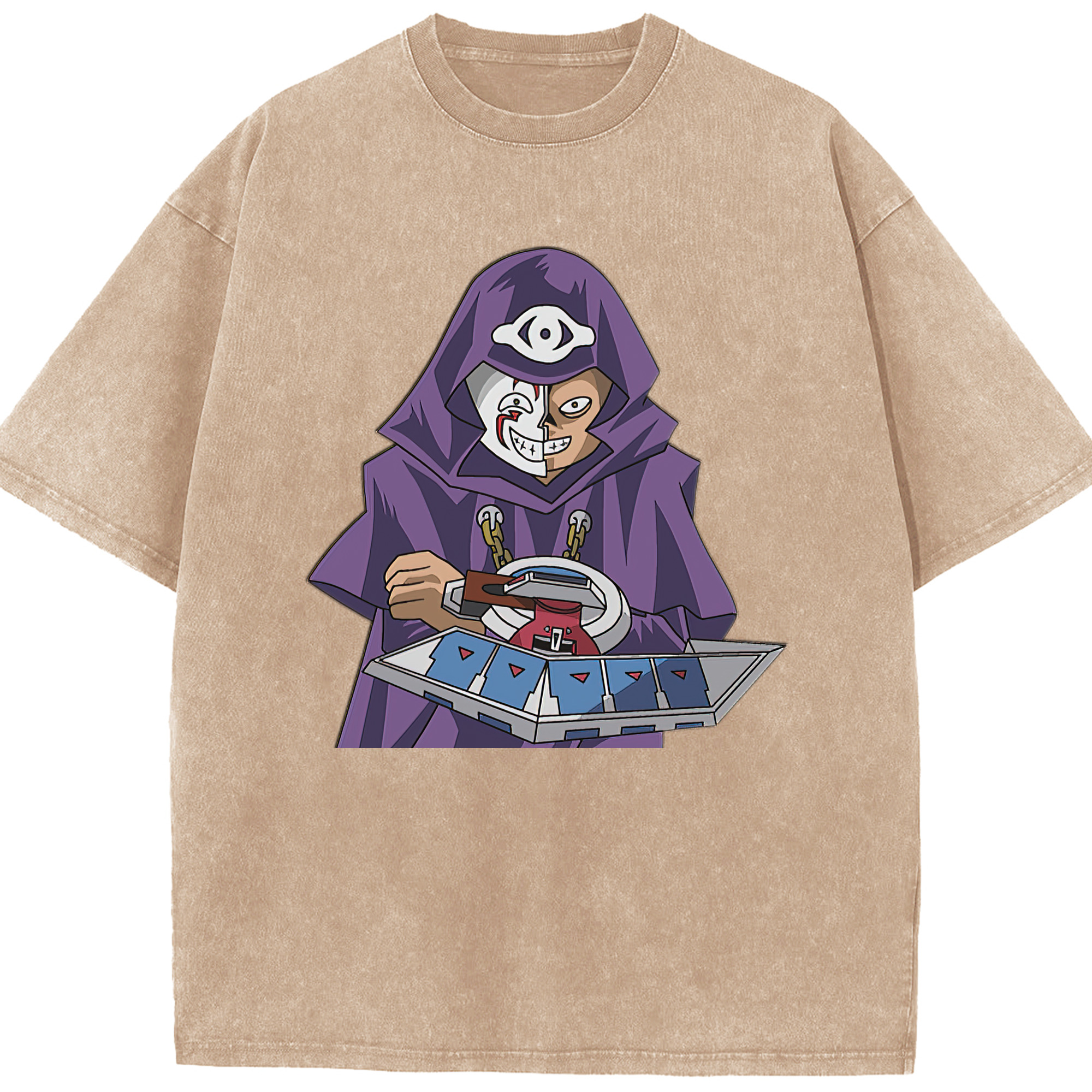 （画像用） 遊☆戯☆王 Yu-Gi-Oh! 綿100% ヴィンテージ風 半袖Tシャツ（フロントプリント）