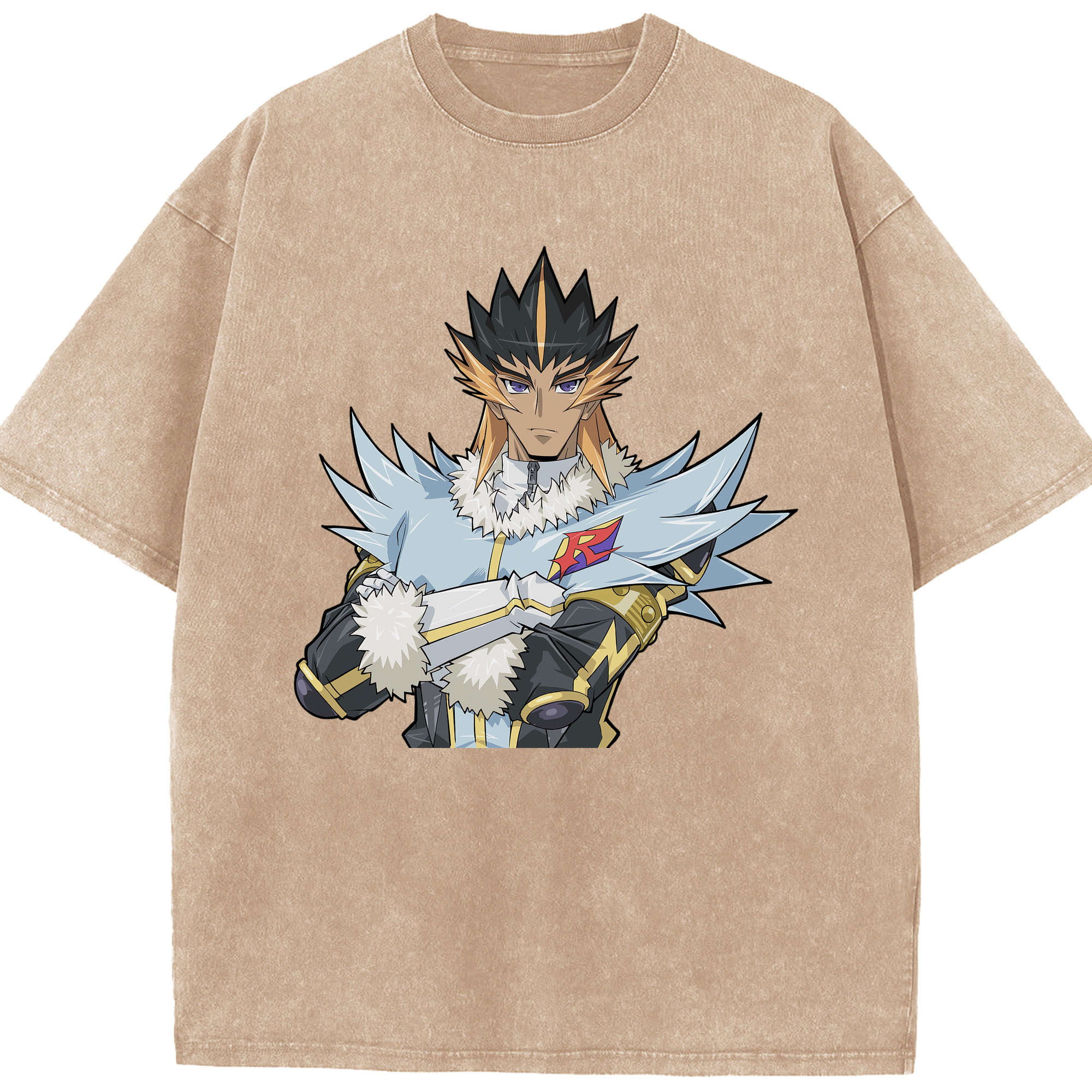 （画像用） 遊☆戯☆王 Yu-Gi-Oh! 綿100% ヴィンテージ風 半袖Tシャツ（フロントプリント）