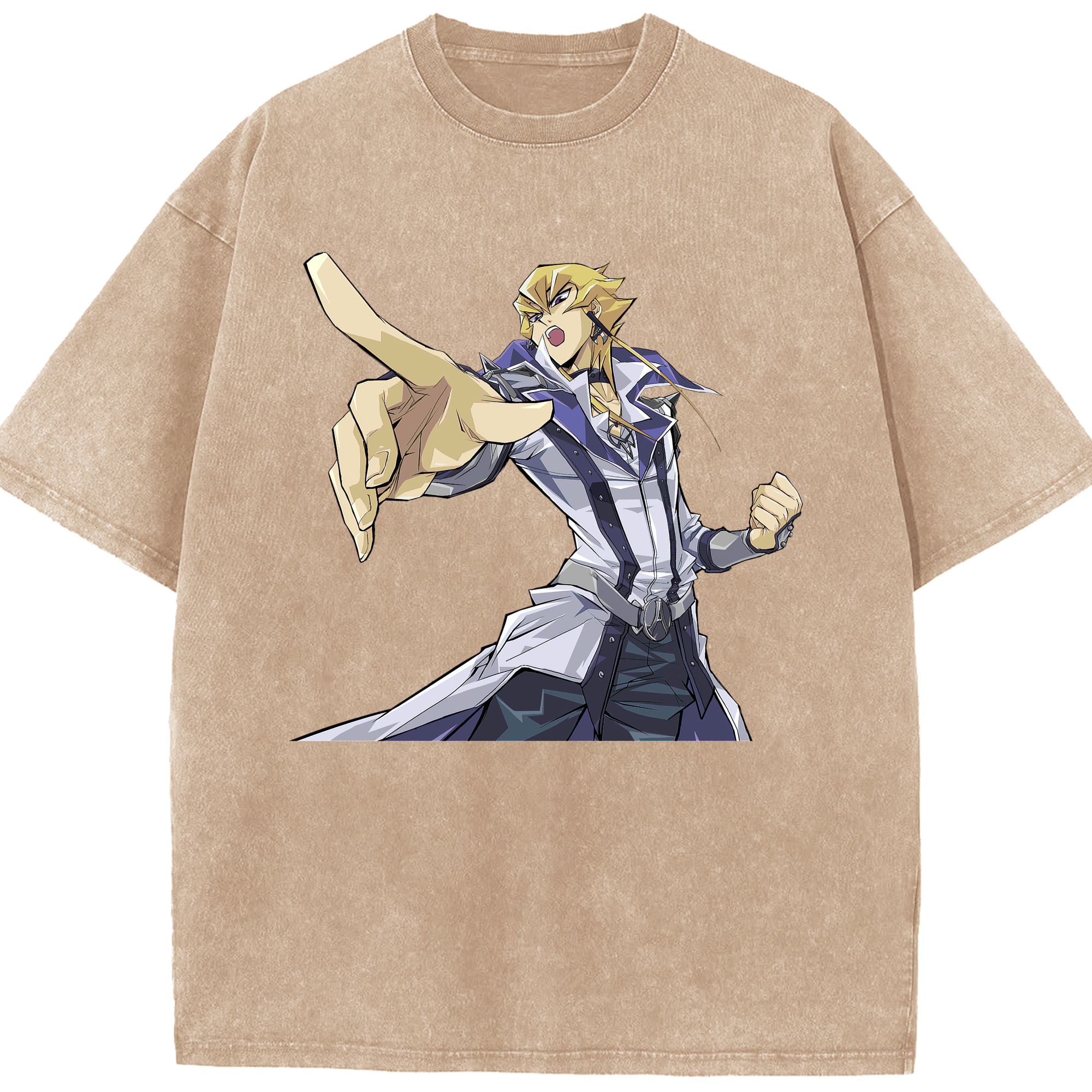 （画像用） 遊☆戯☆王 Yu-Gi-Oh! 綿100% ヴィンテージ風 半袖Tシャツ（フロントプリント）