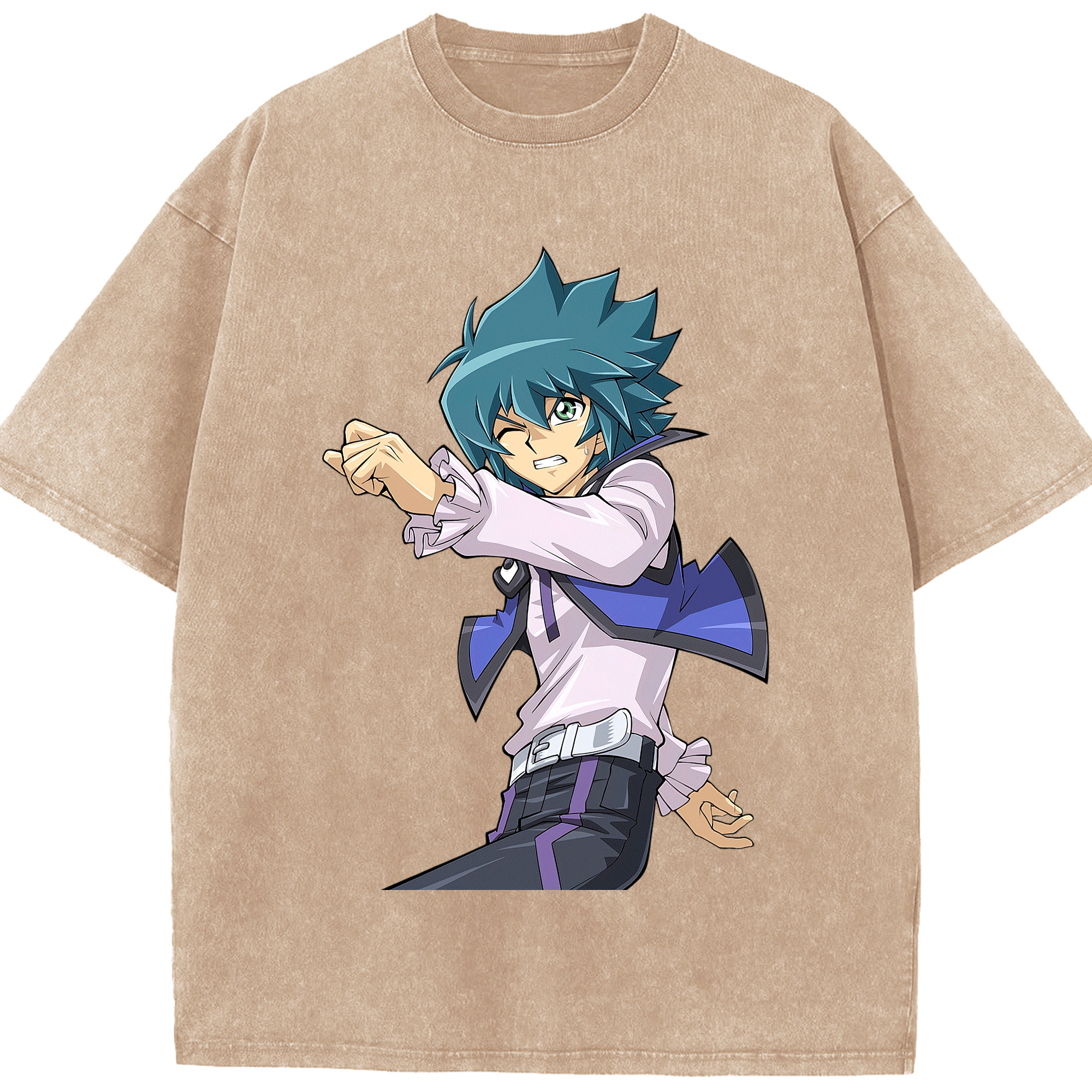 （画像用） 遊☆戯☆王 Yu-Gi-Oh! 綿100% ヴィンテージ風 半袖Tシャツ（フロントプリント）