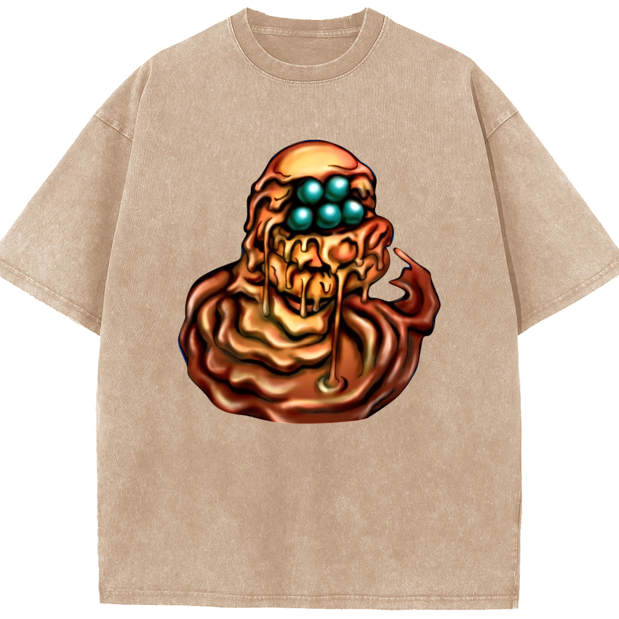 （画像用） 遊☆戯☆王 Yu-Gi-Oh! 綿100% ヴィンテージ風 半袖Tシャツ（フロントプリント）