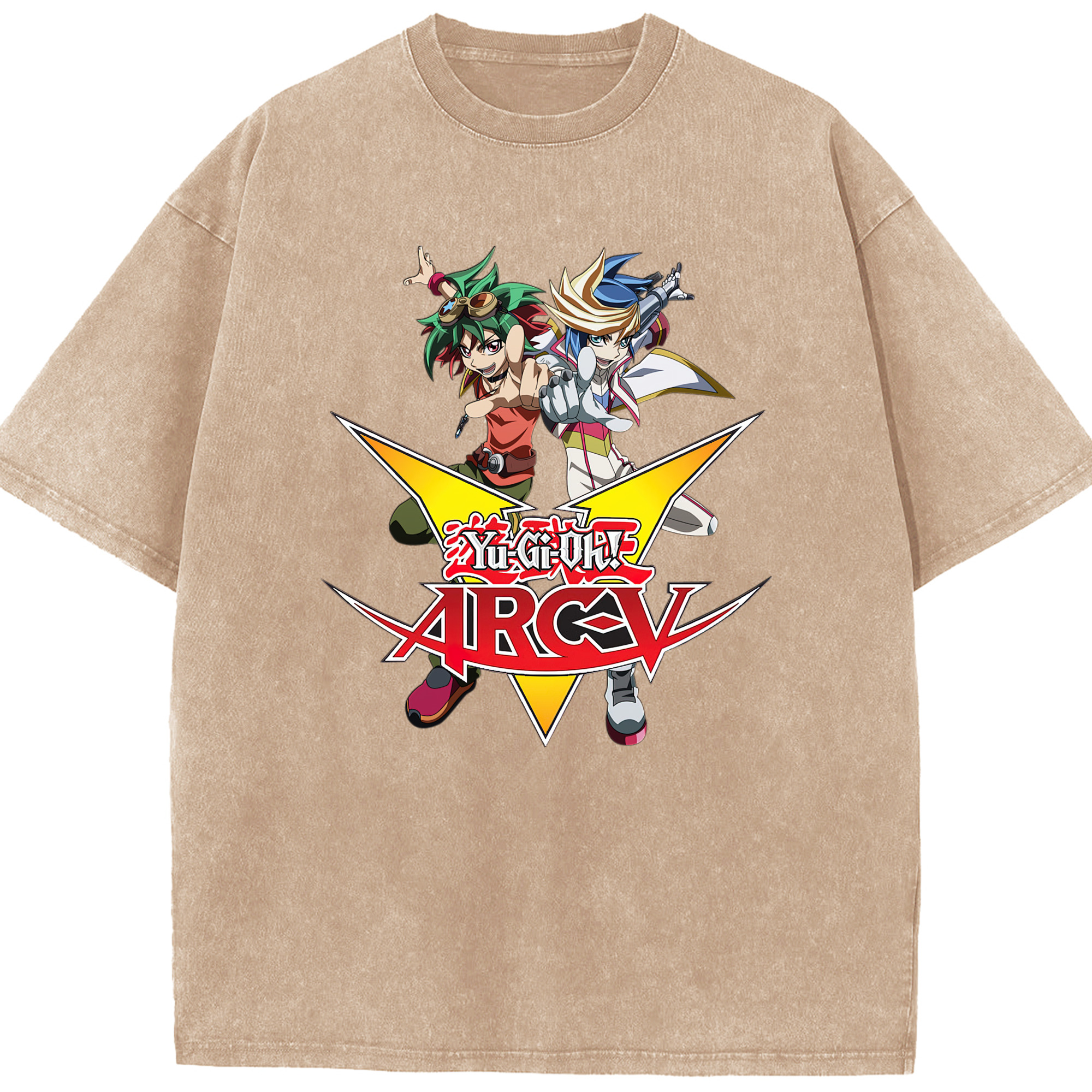 （画像用） 遊☆戯☆王 Yu-Gi-Oh! 綿100% ヴィンテージ風 半袖Tシャツ（フロントプリント）