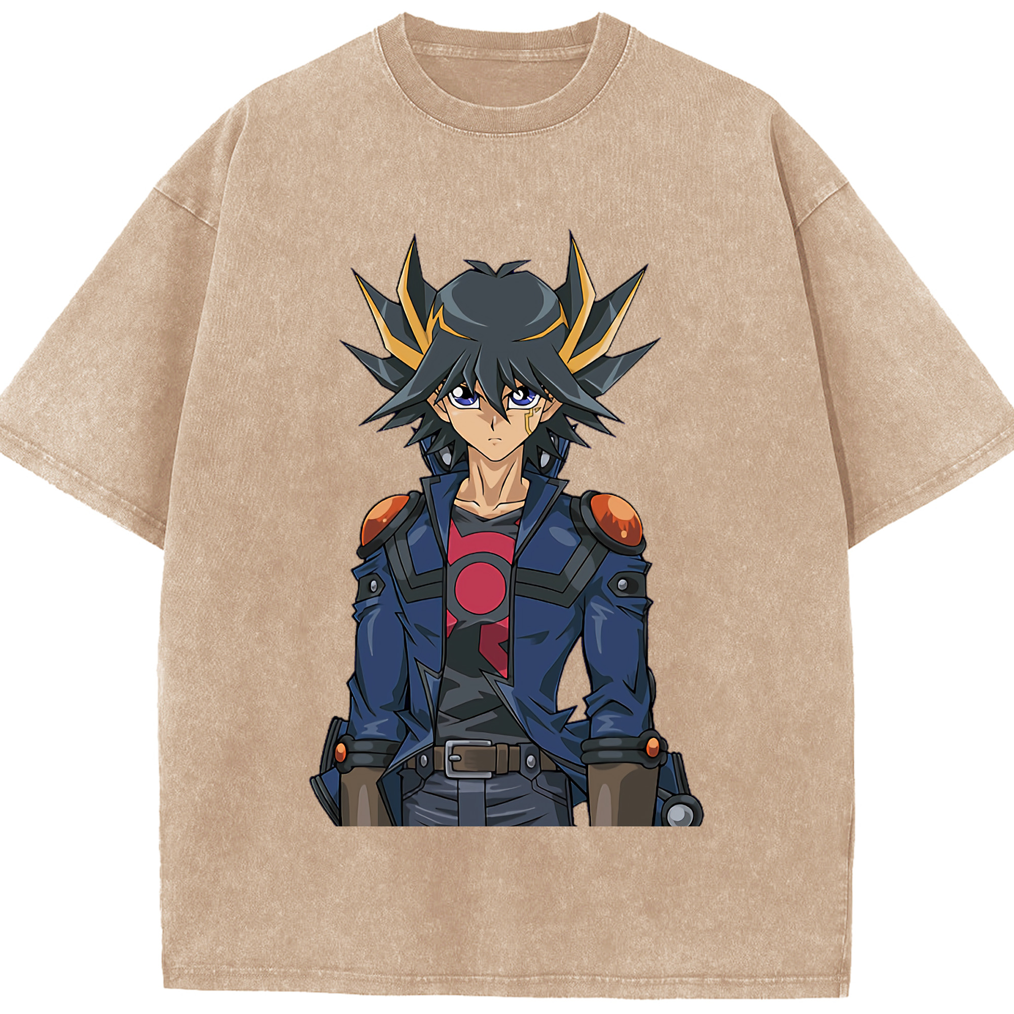 （画像用） 遊☆戯☆王 Yu-Gi-Oh! 綿100% ヴィンテージ風 半袖Tシャツ（フロントプリント）
