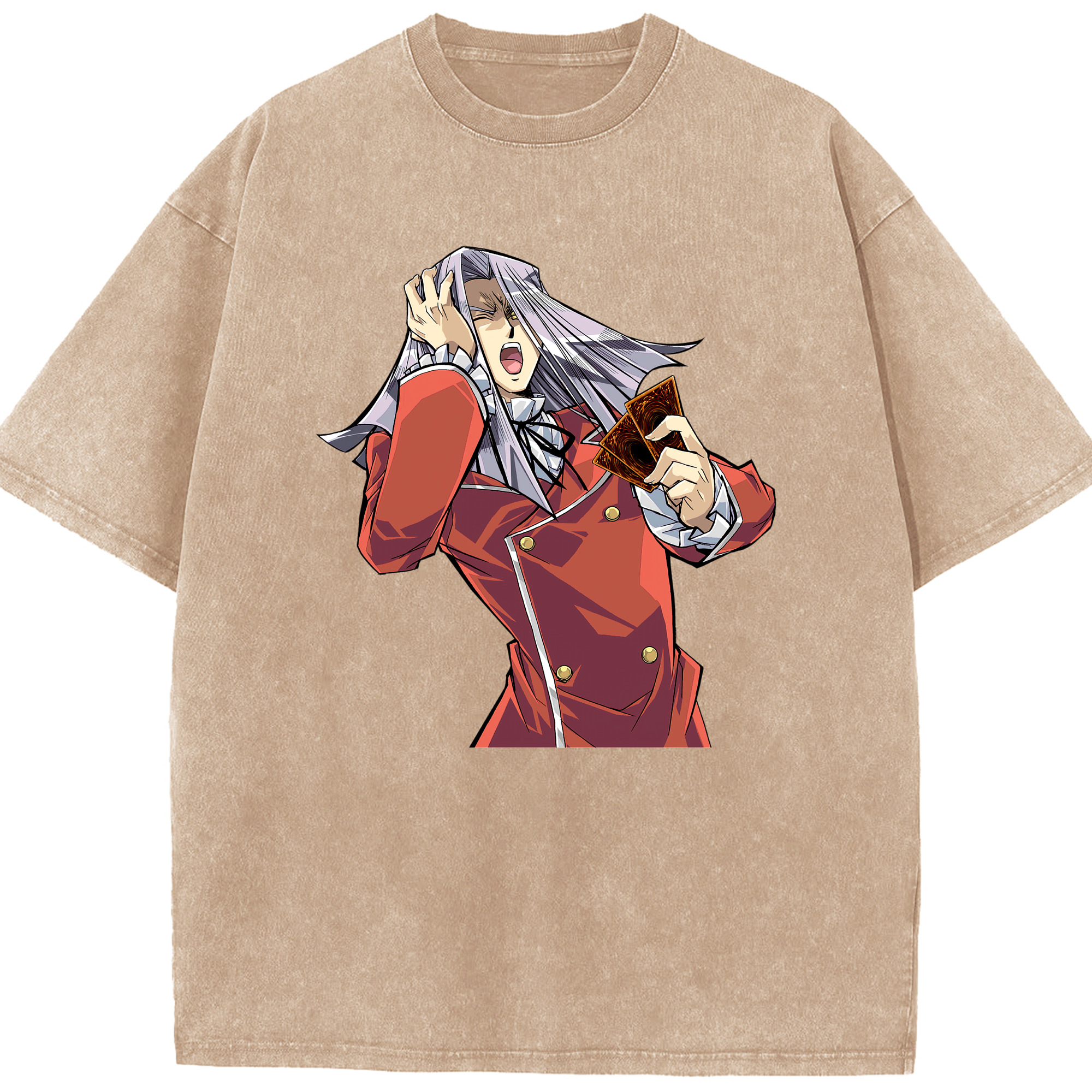 （画像用） 遊☆戯☆王 Yu-Gi-Oh! 綿100% ヴィンテージ風 半袖Tシャツ（フロントプリント）