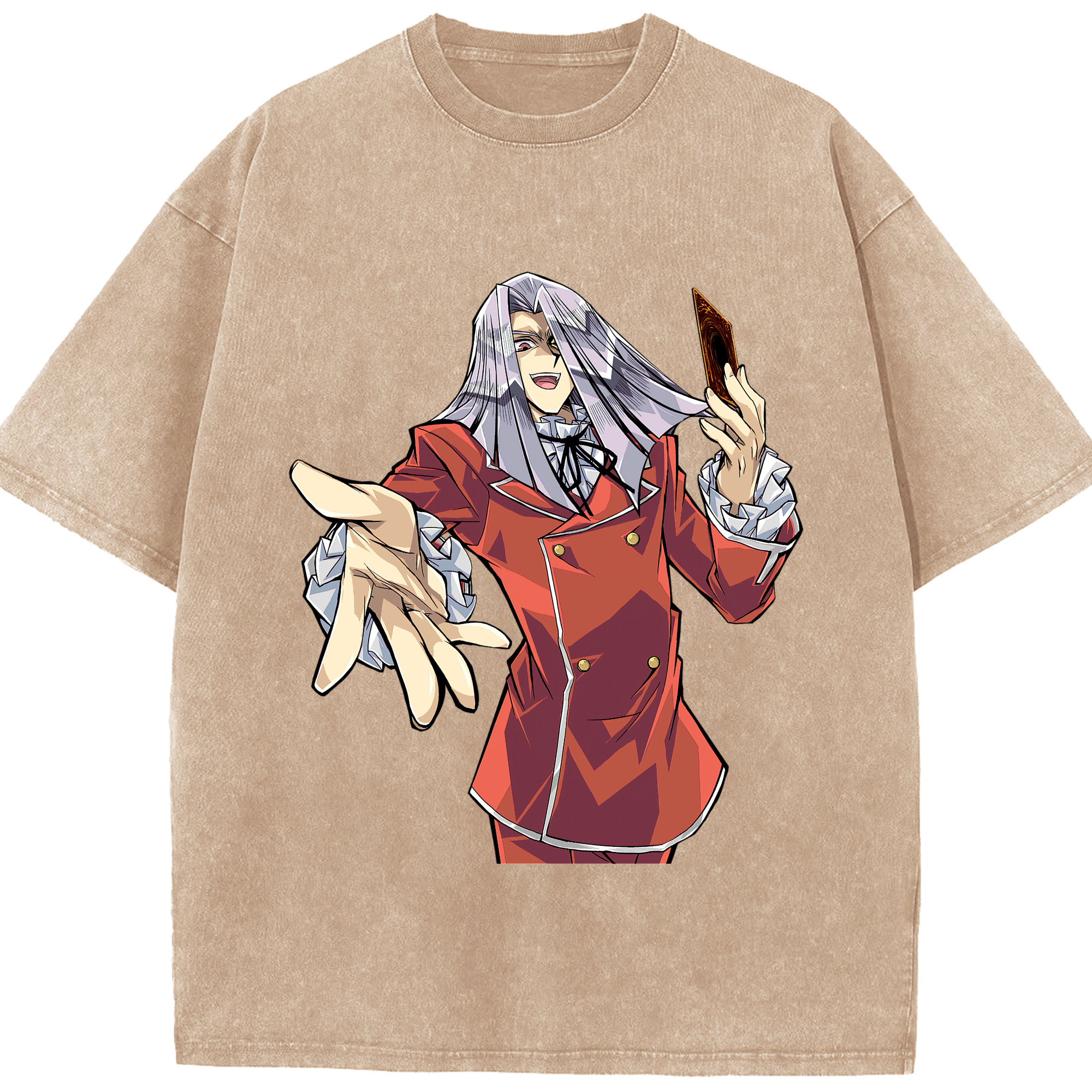 （画像用） 遊☆戯☆王 Yu-Gi-Oh! 綿100% ヴィンテージ風 半袖Tシャツ（フロントプリント）