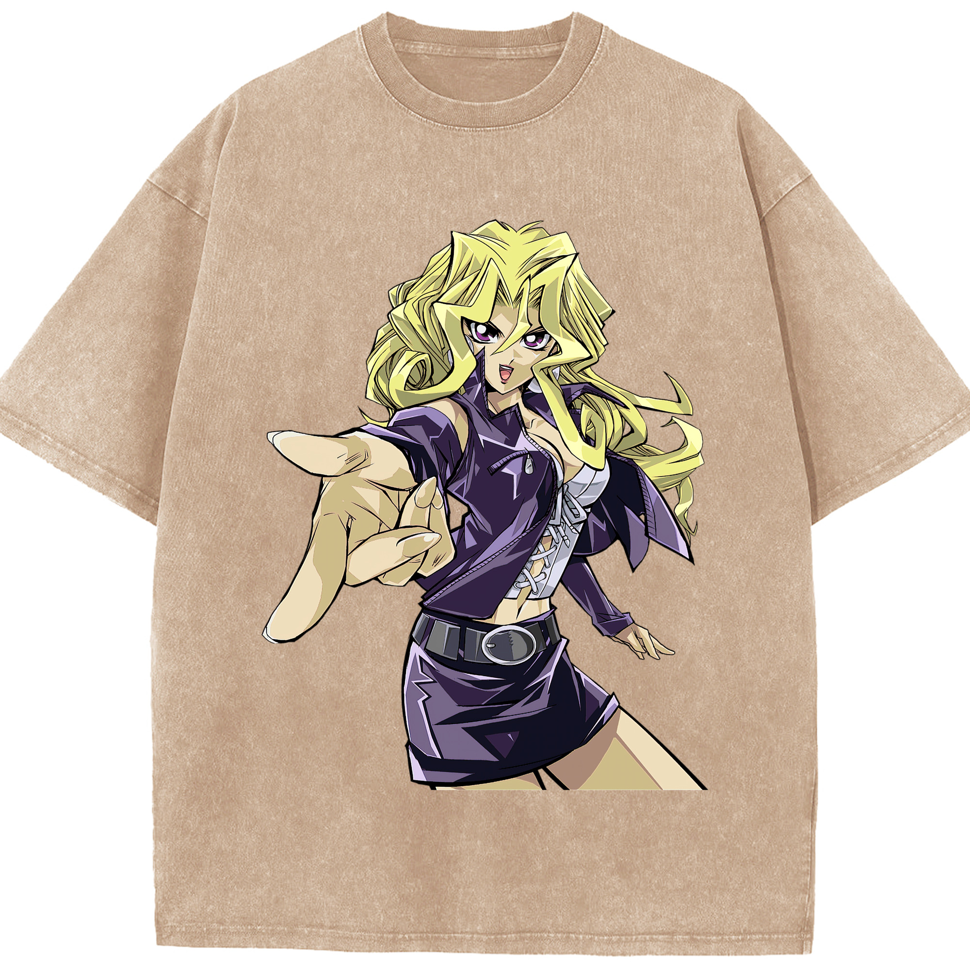 （画像用） 遊☆戯☆王 Yu-Gi-Oh! 綿100% ヴィンテージ風 半袖Tシャツ（フロントプリント）