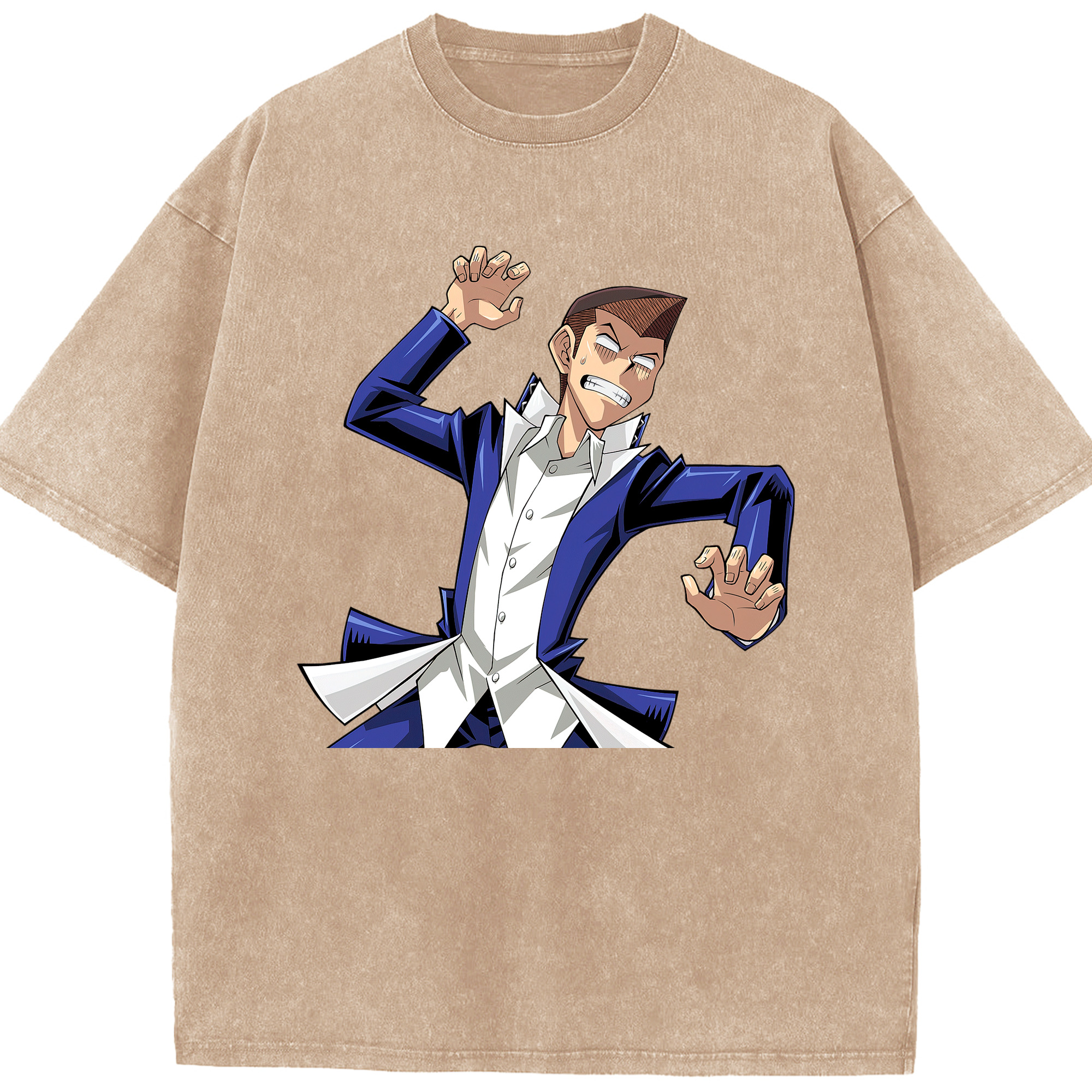 （画像用） 遊☆戯☆王 Yu-Gi-Oh! 綿100% ヴィンテージ風 半袖Tシャツ（フロントプリント）