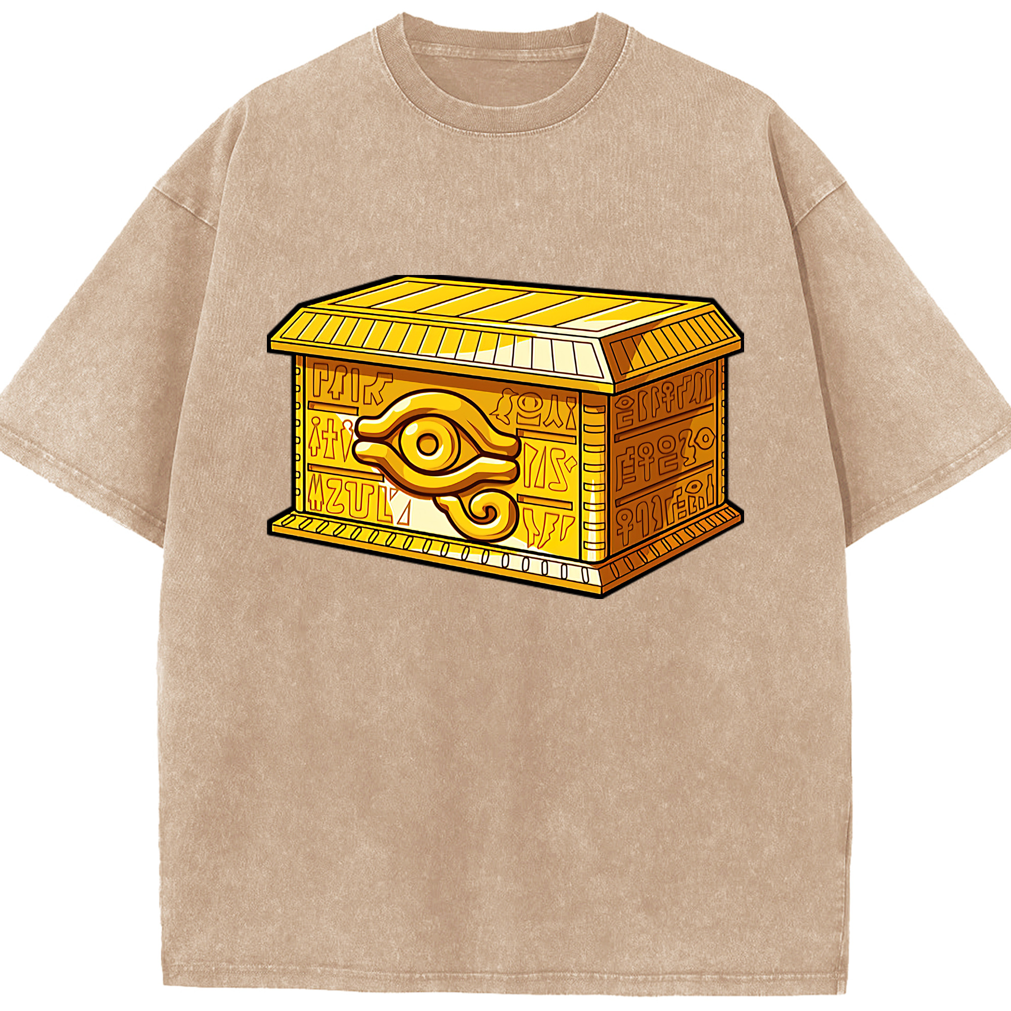 （画像用） 遊☆戯☆王 Yu-Gi-Oh! 綿100% ヴィンテージ風 半袖Tシャツ（フロントプリント）