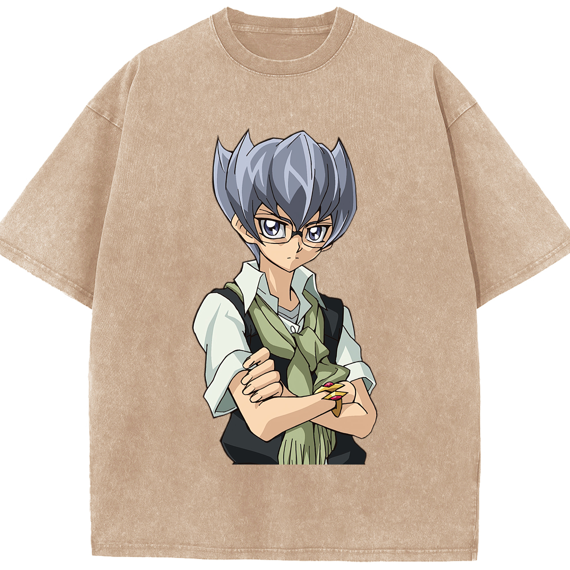 （画像用） 遊☆戯☆王 Yu-Gi-Oh! 綿100% ヴィンテージ風 半袖Tシャツ（フロントプリント）