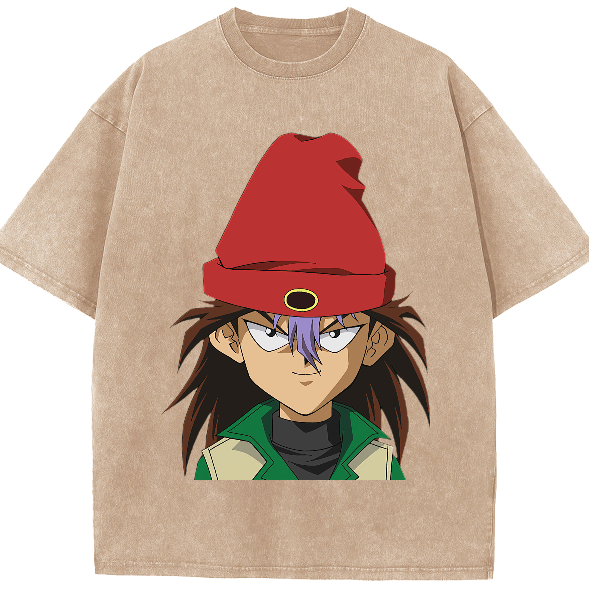（画像用） 遊☆戯☆王 Yu-Gi-Oh! 綿100% ヴィンテージ風 半袖Tシャツ（フロントプリント）