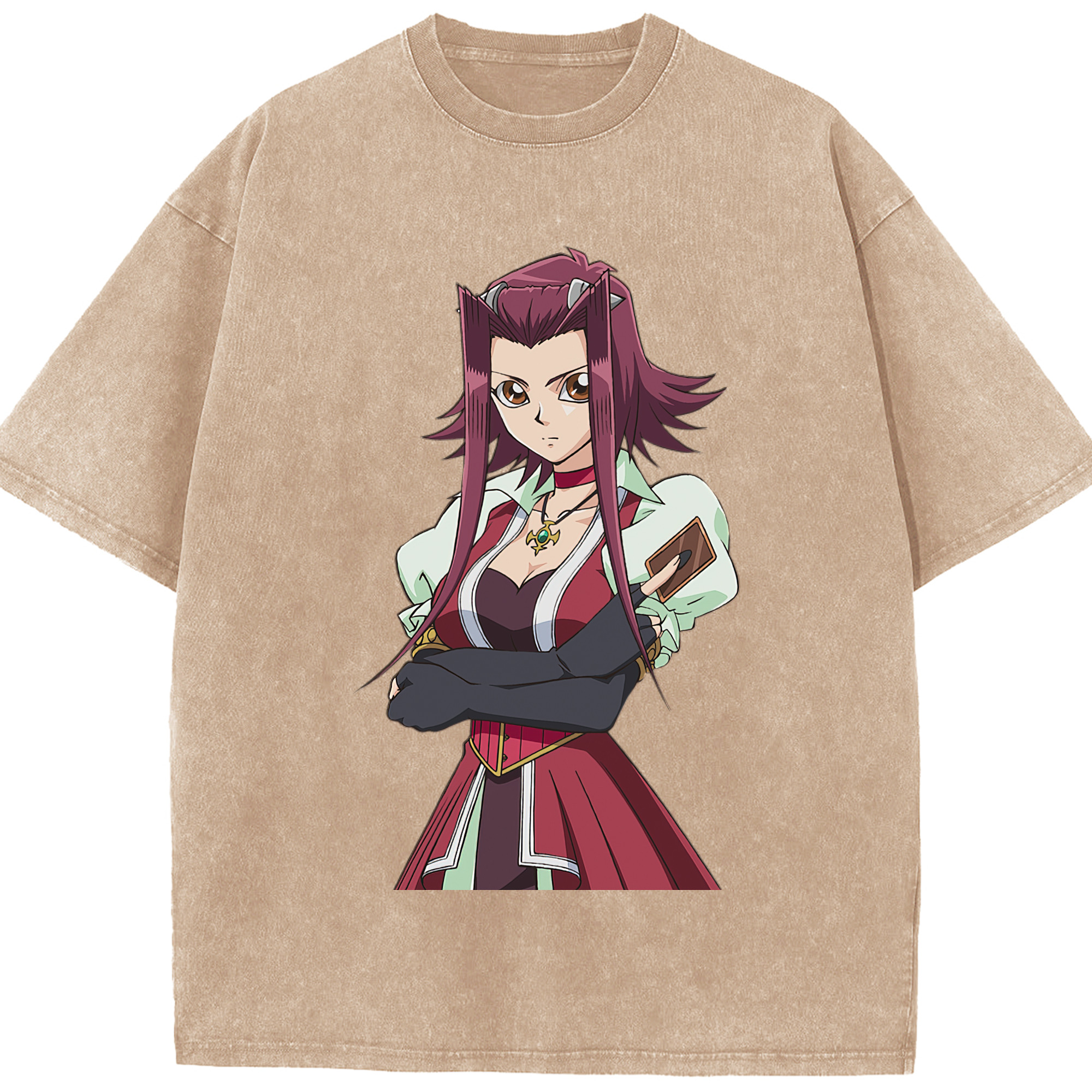 （画像用） 遊☆戯☆王 Yu-Gi-Oh! 綿100% ヴィンテージ風 半袖Tシャツ（フロントプリント）