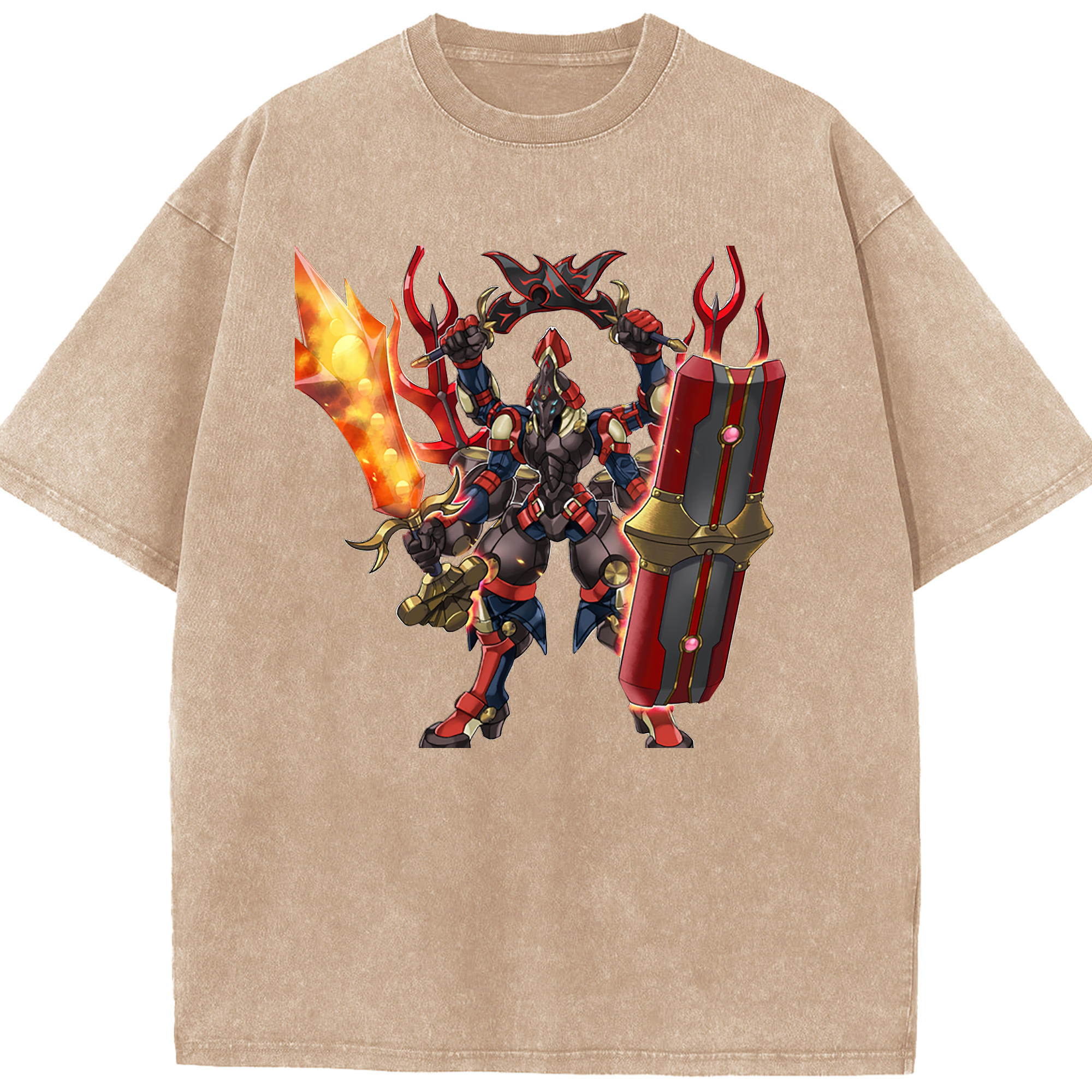 （画像用） 遊☆戯☆王 Yu-Gi-Oh! 綿100% ヴィンテージ風 半袖Tシャツ（フロントプリント）