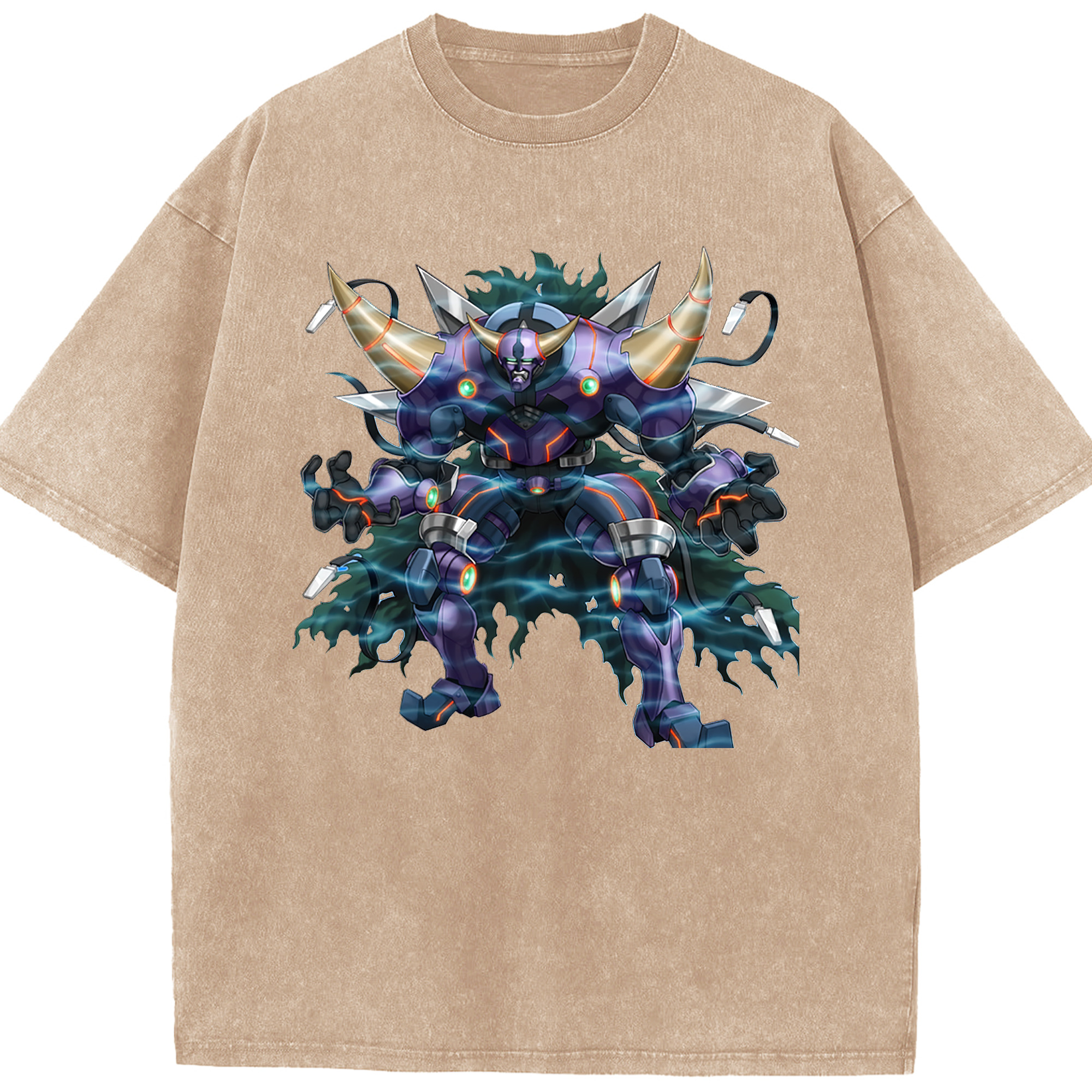 （画像用） 遊☆戯☆王 Yu-Gi-Oh! 綿100% ヴィンテージ風 半袖Tシャツ（フロントプリント）
