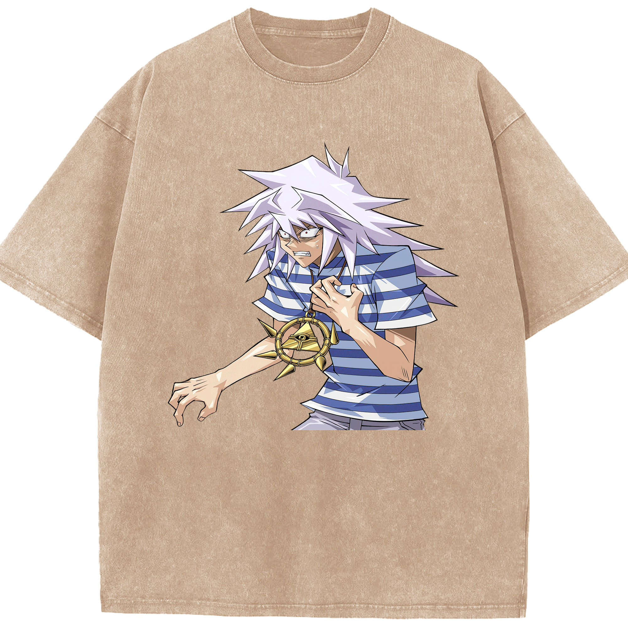 （画像用） 遊☆戯☆王 Yu-Gi-Oh! 綿100% ヴィンテージ風 半袖Tシャツ（フロントプリント）