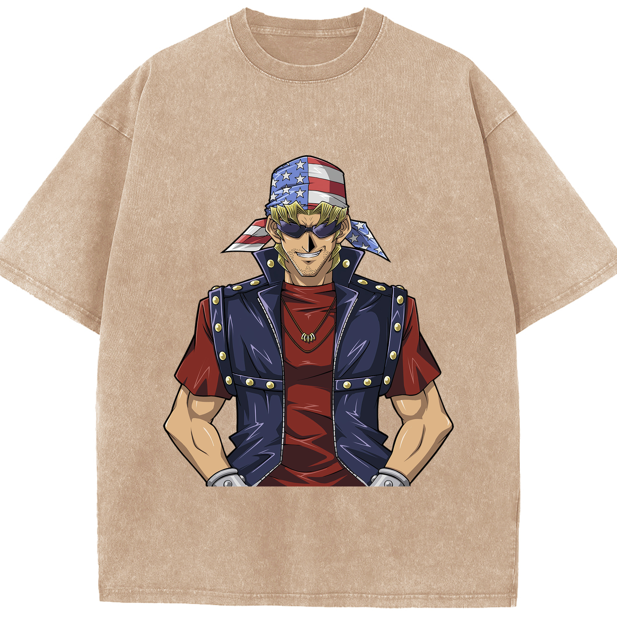 （画像用） 遊☆戯☆王 Yu-Gi-Oh! 綿100% ヴィンテージ風 半袖Tシャツ（フロントプリント）