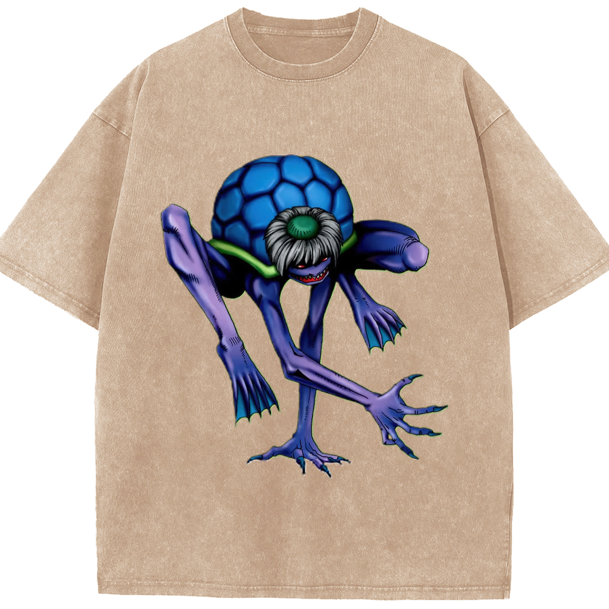 （画像用） 遊☆戯☆王 Yu-Gi-Oh! 綿100% ヴィンテージ風 半袖Tシャツ（フロントプリント）