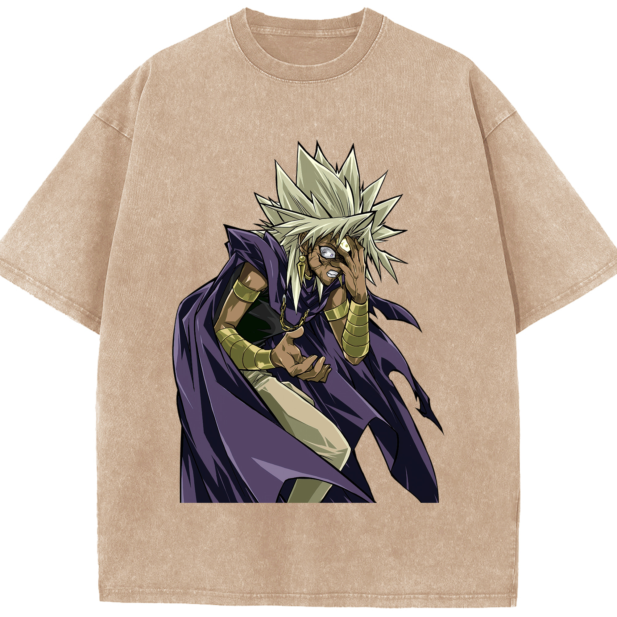 （画像用） 遊☆戯☆王 Yu-Gi-Oh! 綿100% ヴィンテージ風 半袖Tシャツ（フロントプリント）