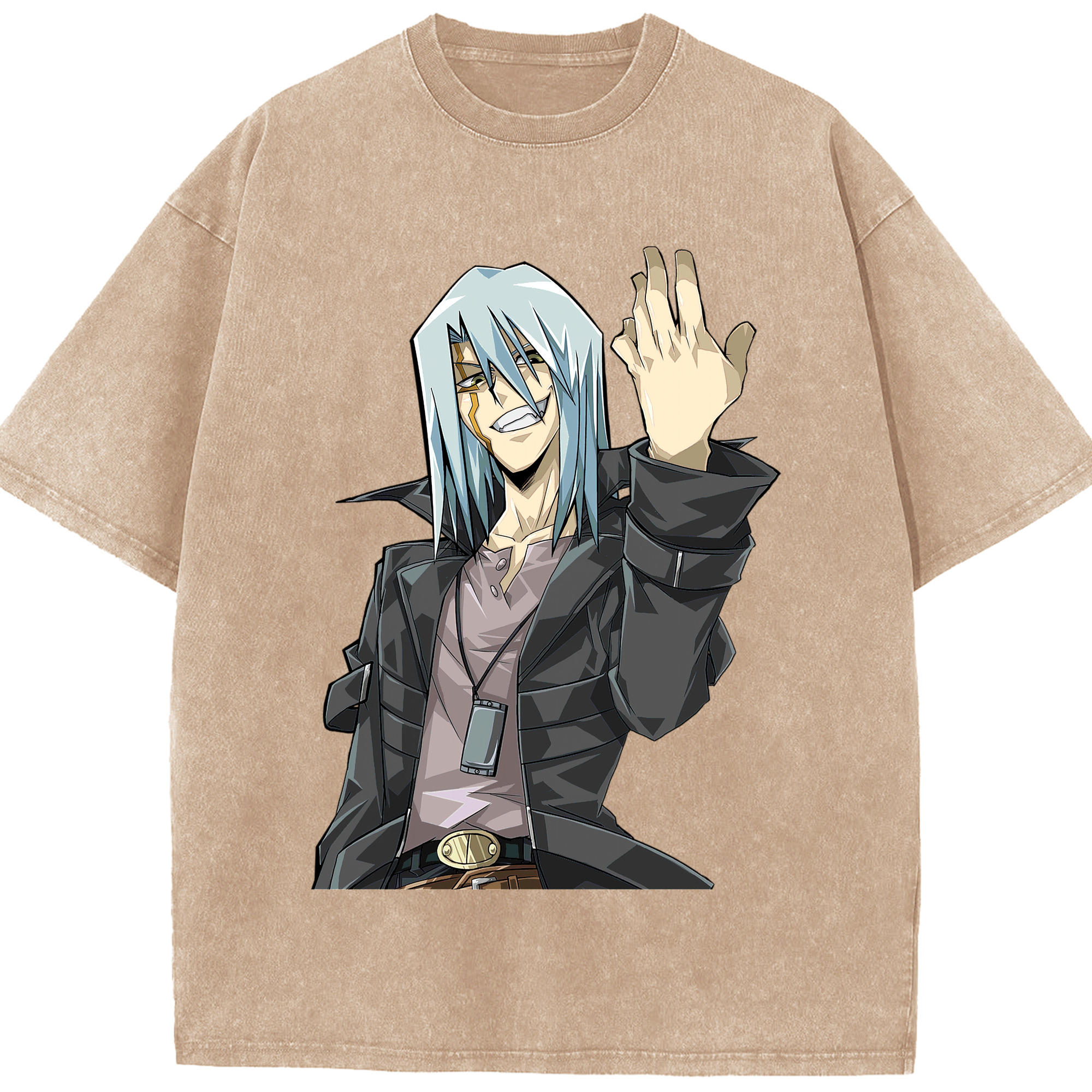 （画像用） 遊☆戯☆王 Yu-Gi-Oh! 綿100% ヴィンテージ風 半袖Tシャツ（フロントプリント）