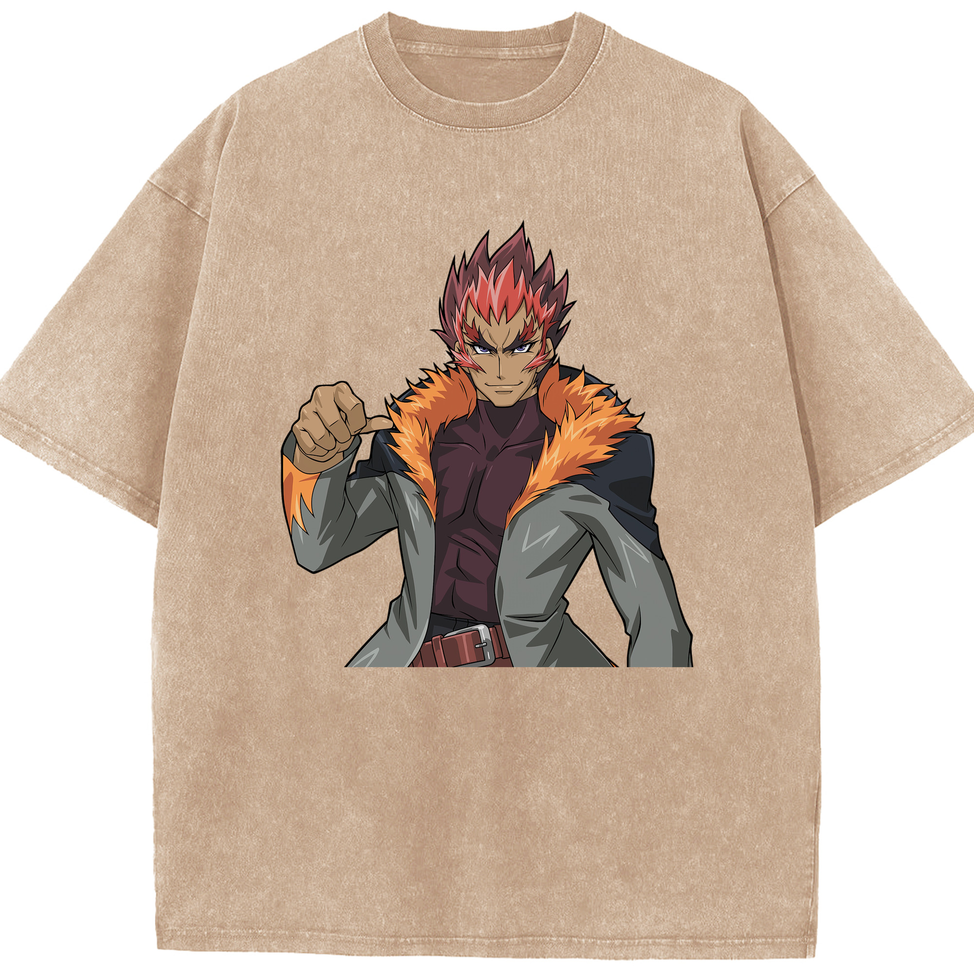 （画像用） 遊☆戯☆王 Yu-Gi-Oh! 綿100% ヴィンテージ風 半袖Tシャツ（フロントプリント）
