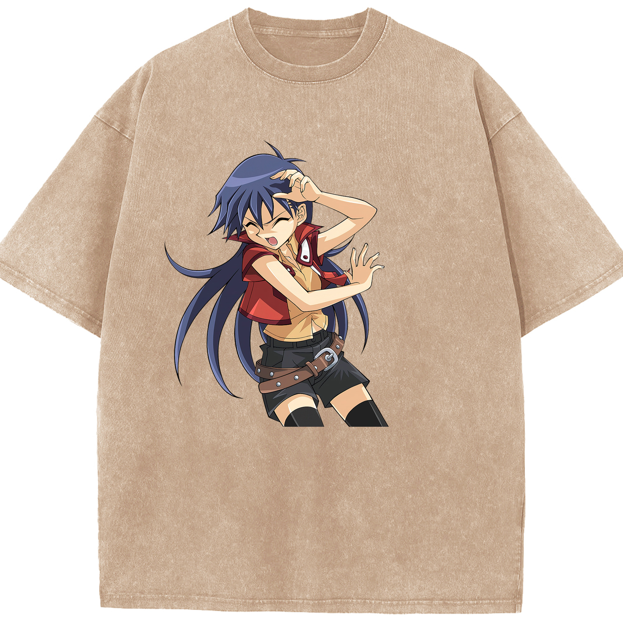 （画像用） 遊☆戯☆王 Yu-Gi-Oh! 綿100% ヴィンテージ風 半袖Tシャツ（フロントプリント）