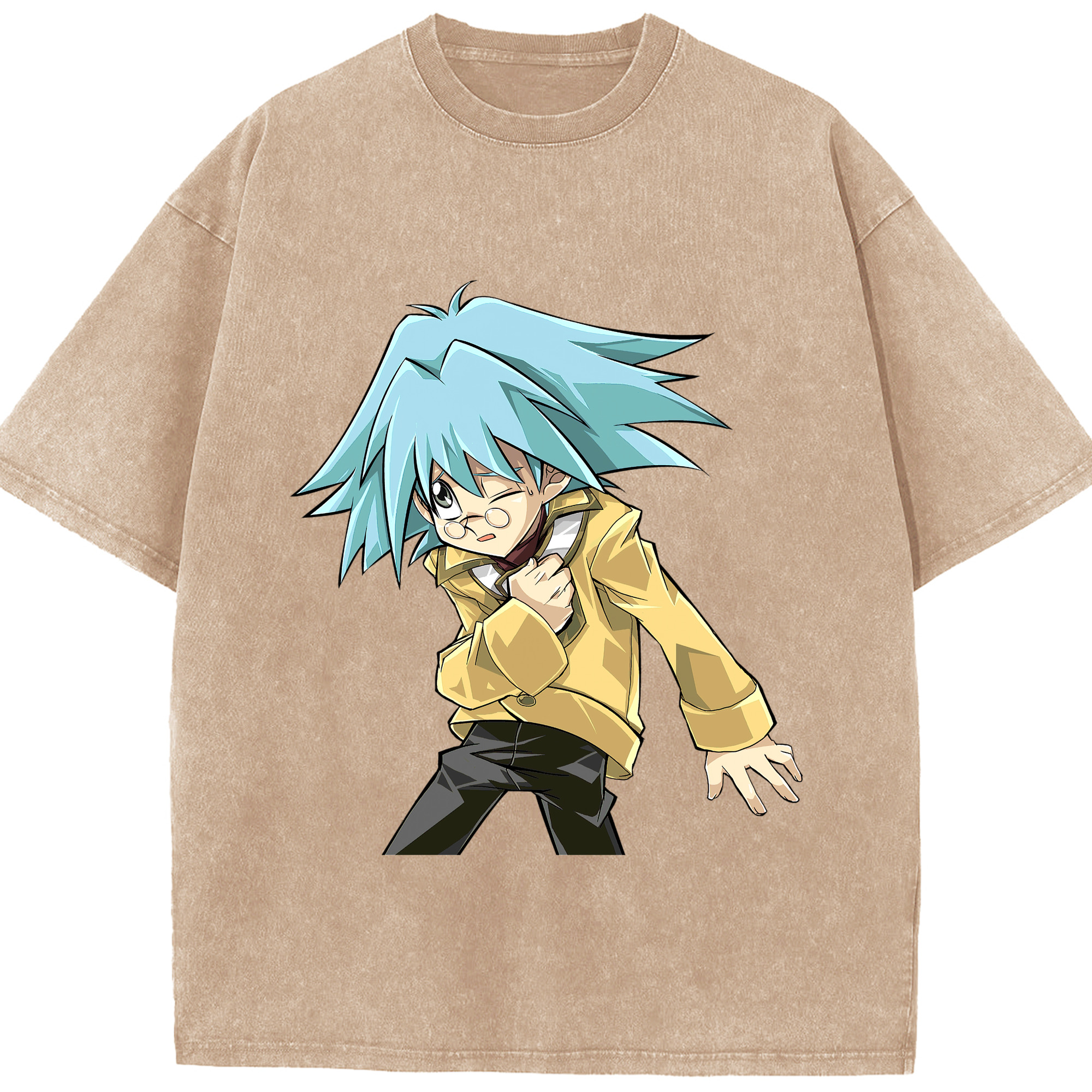 （画像用） 遊☆戯☆王 Yu-Gi-Oh! 綿100% ヴィンテージ風 半袖Tシャツ（フロントプリント）