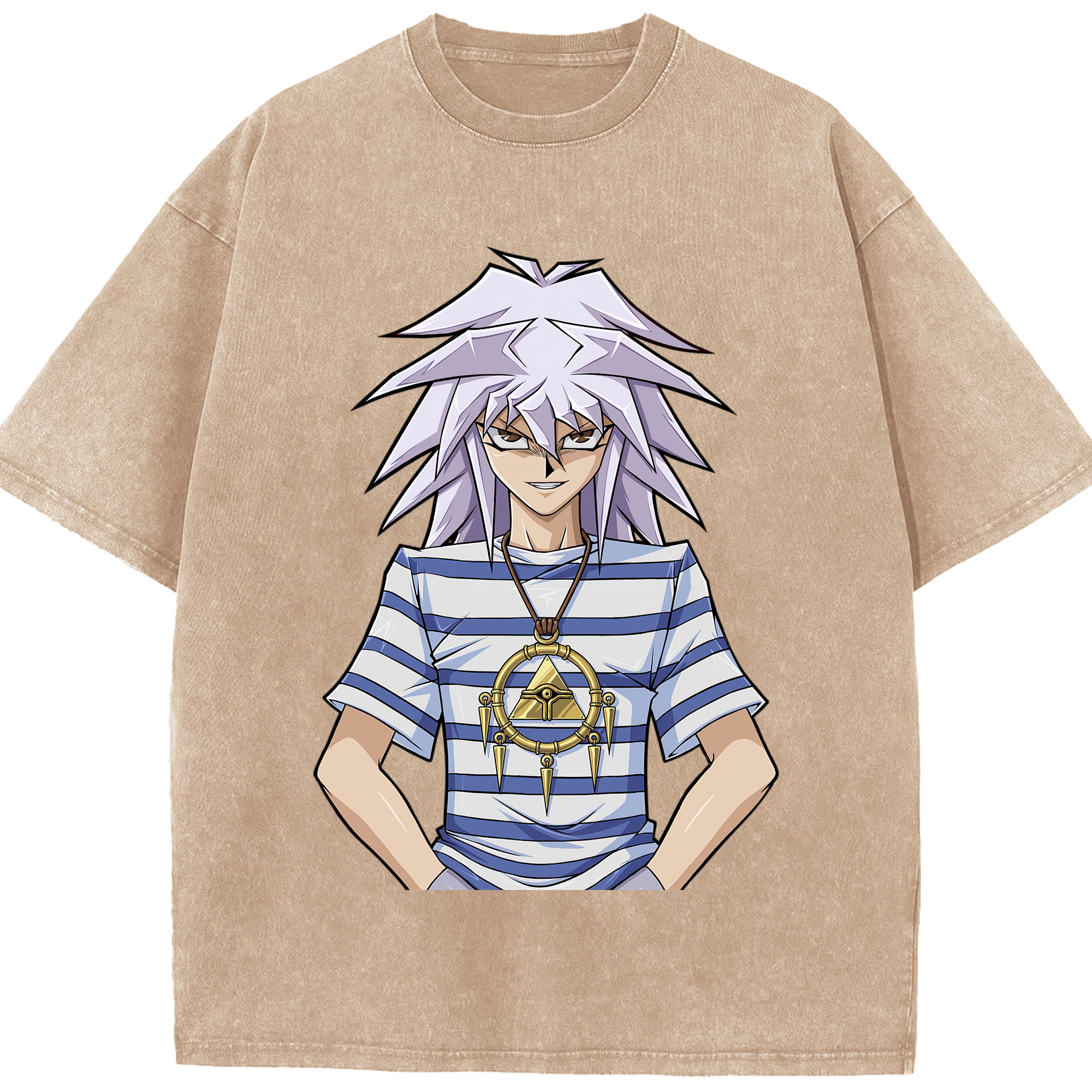 （画像用） 遊☆戯☆王 Yu-Gi-Oh! 綿100% ヴィンテージ風 半袖Tシャツ（フロントプリント）