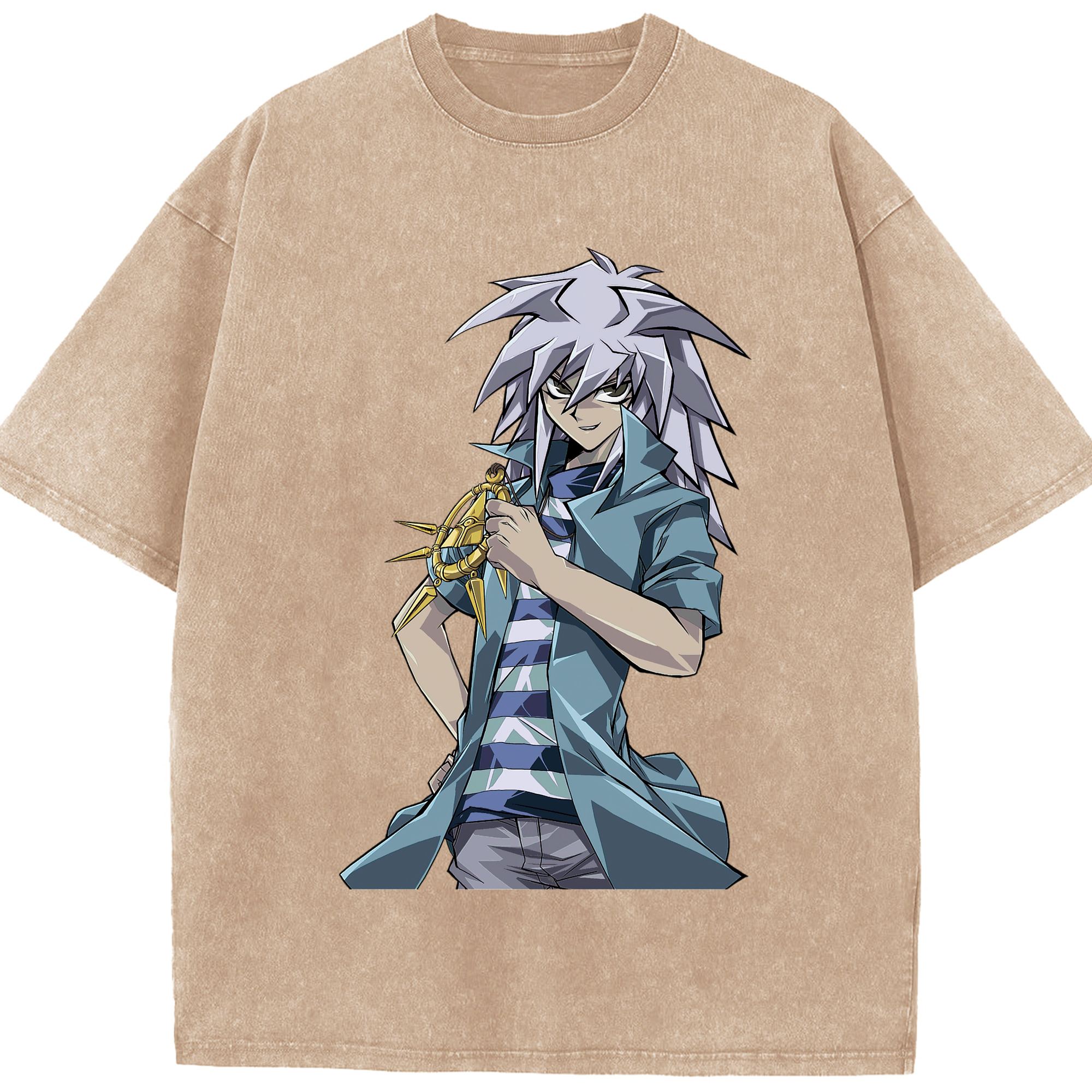 （画像用） 遊☆戯☆王 Yu-Gi-Oh! 綿100% ヴィンテージ風 半袖Tシャツ（フロントプリント）