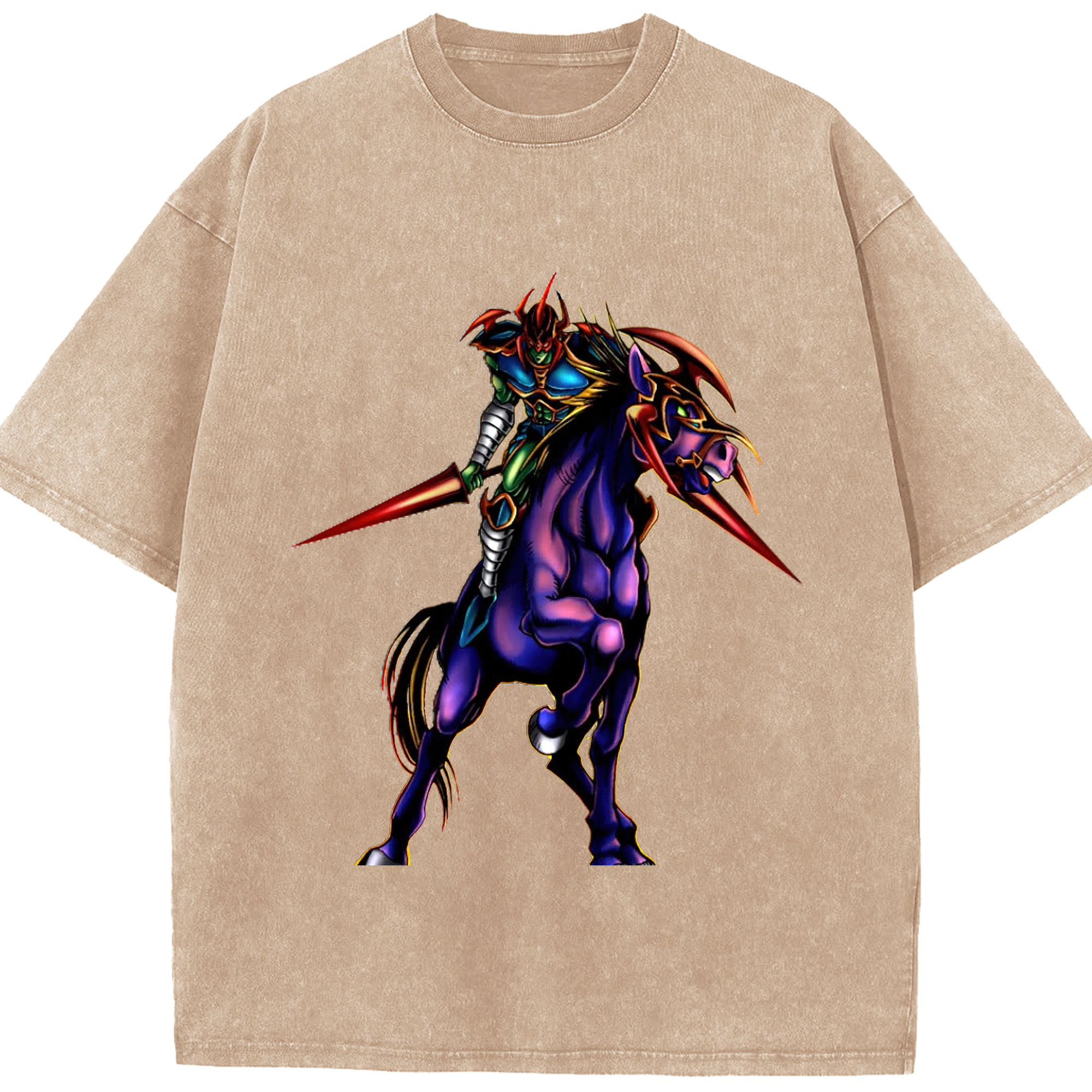 （画像用） 遊☆戯☆王 Yu-Gi-Oh! 綿100% ヴィンテージ風 半袖Tシャツ（フロントプリント）