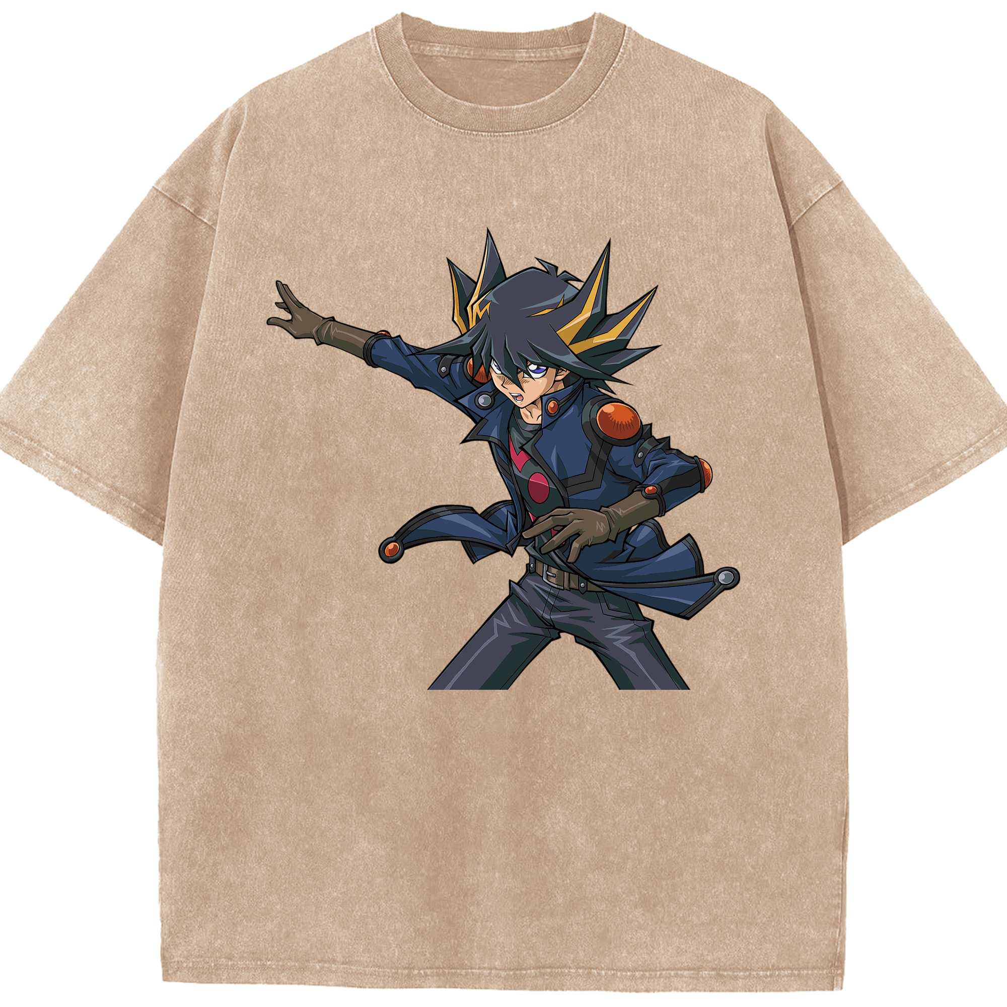 （画像用） 遊☆戯☆王 Yu-Gi-Oh! 綿100% ヴィンテージ風 半袖Tシャツ（フロントプリント）