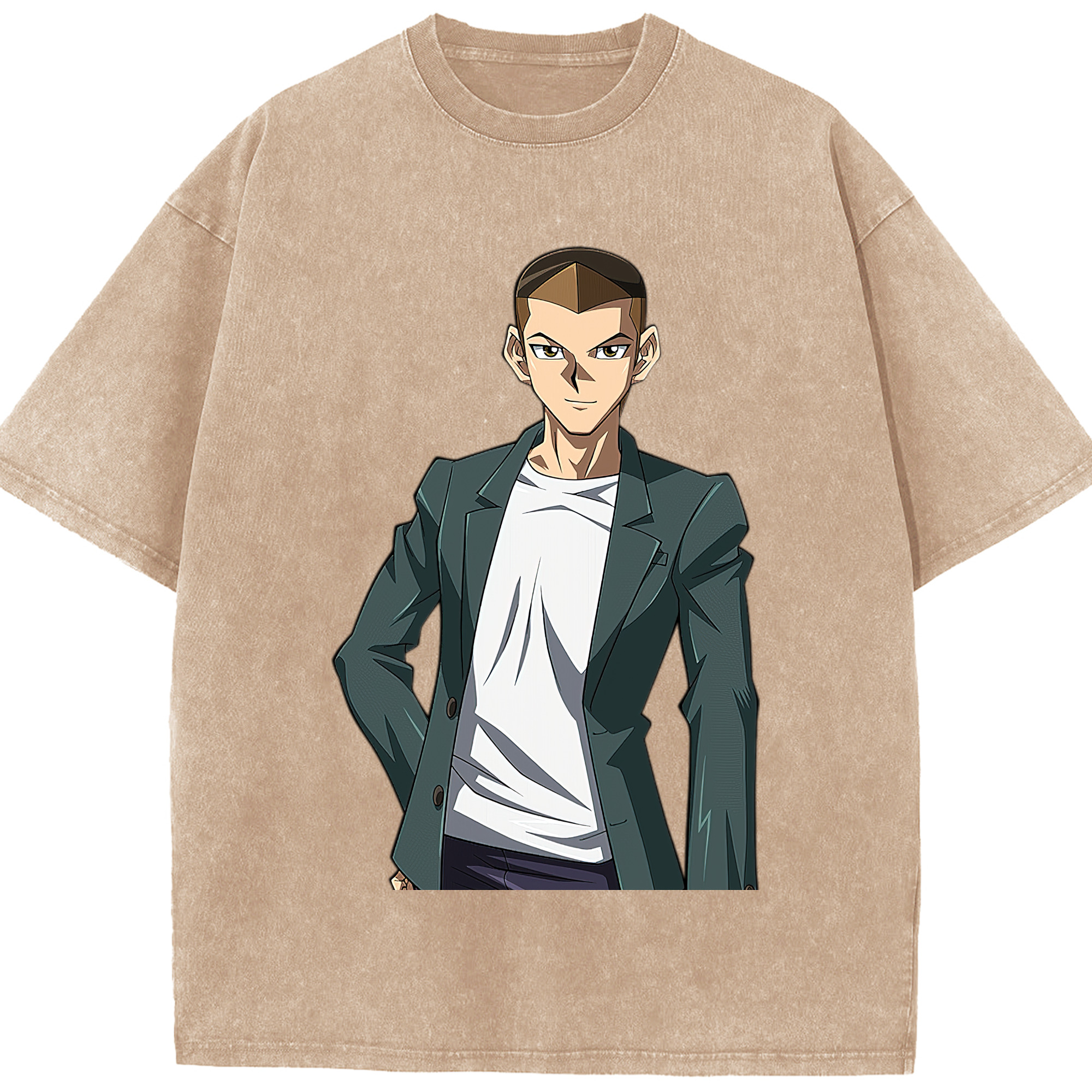 （画像用） 遊☆戯☆王 Yu-Gi-Oh! 綿100% ヴィンテージ風 半袖Tシャツ（フロントプリント）