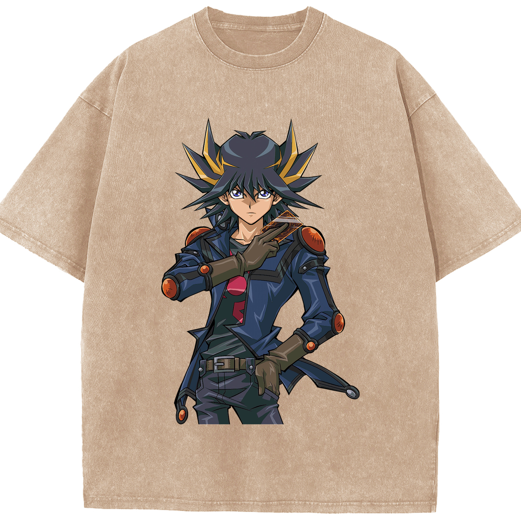 （画像用） 遊☆戯☆王 Yu-Gi-Oh! 綿100% ヴィンテージ風 半袖Tシャツ（フロントプリント）