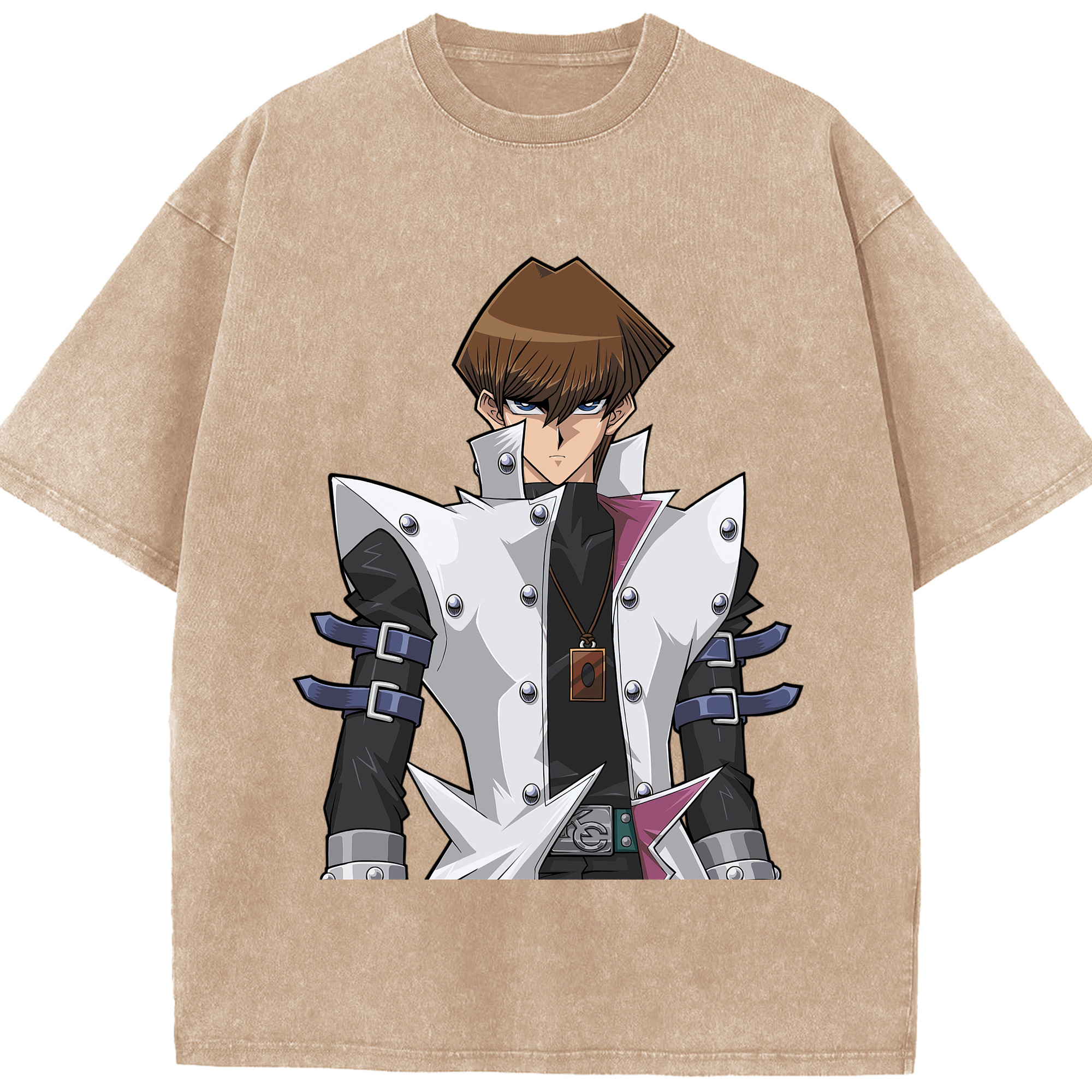 （画像用） 遊☆戯☆王 Yu-Gi-Oh! 綿100% ヴィンテージ風 半袖Tシャツ（フロントプリント）