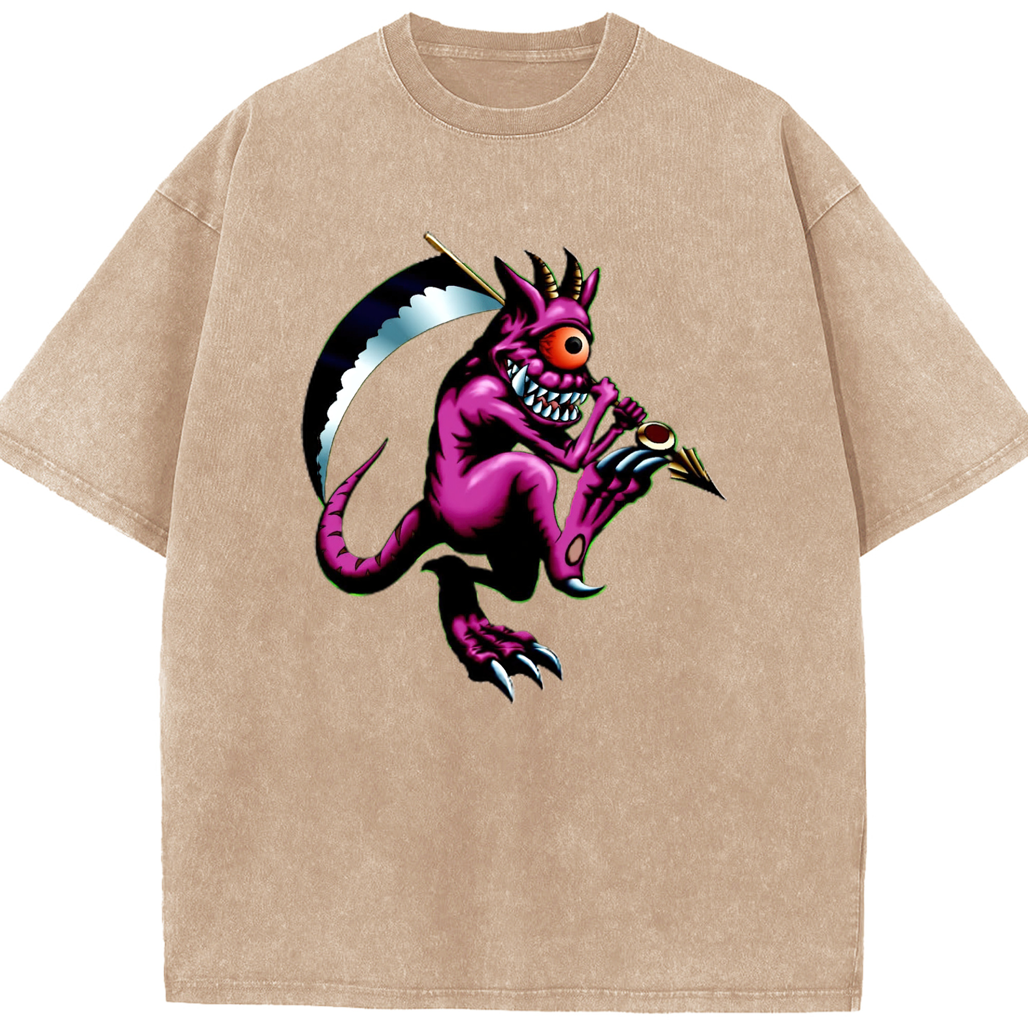 （画像用） 遊☆戯☆王 Yu-Gi-Oh! 綿100% ヴィンテージ風 半袖Tシャツ（フロントプリント）